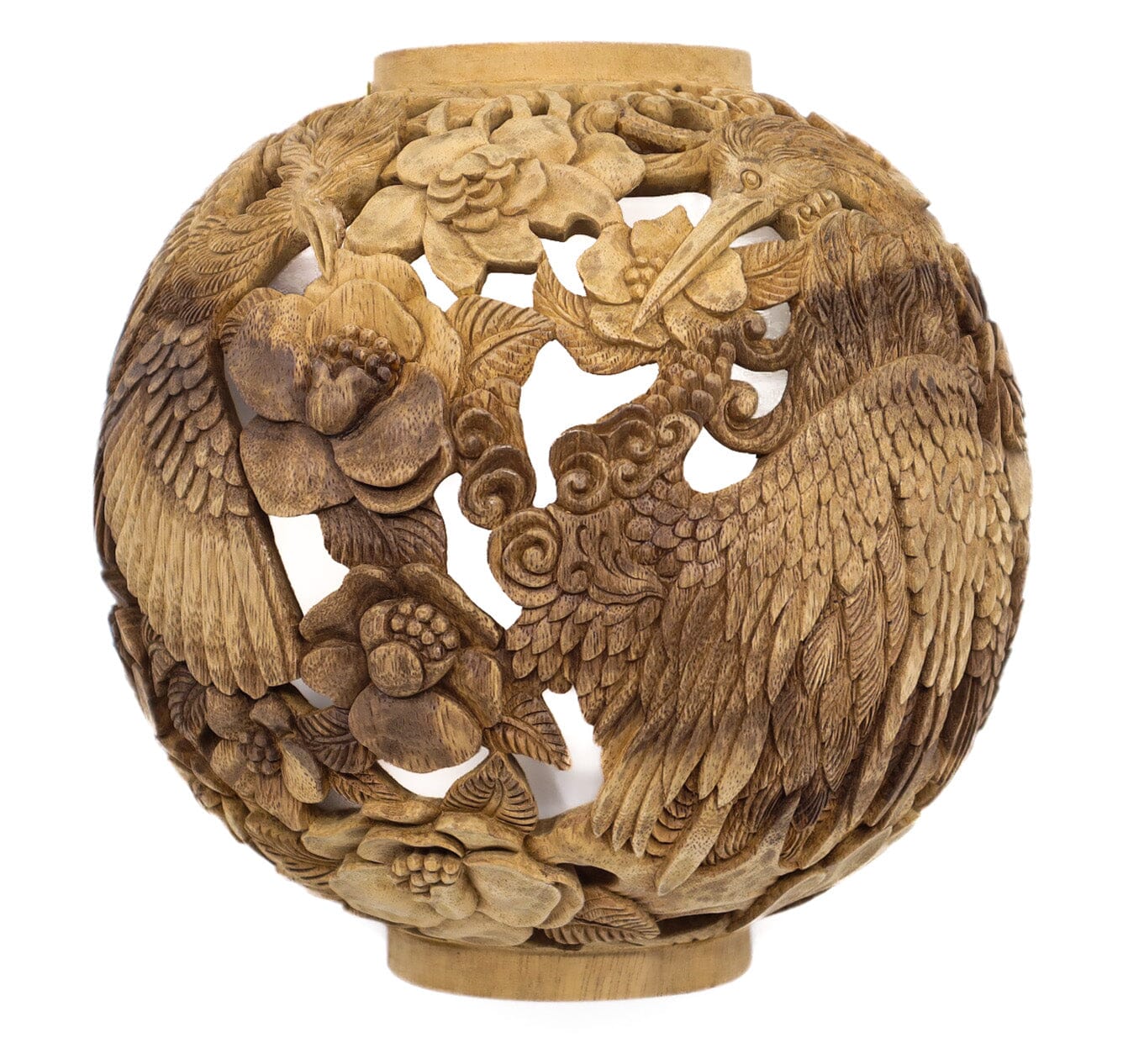 Conference of the Birds Hand-Carved Sconce Blumera