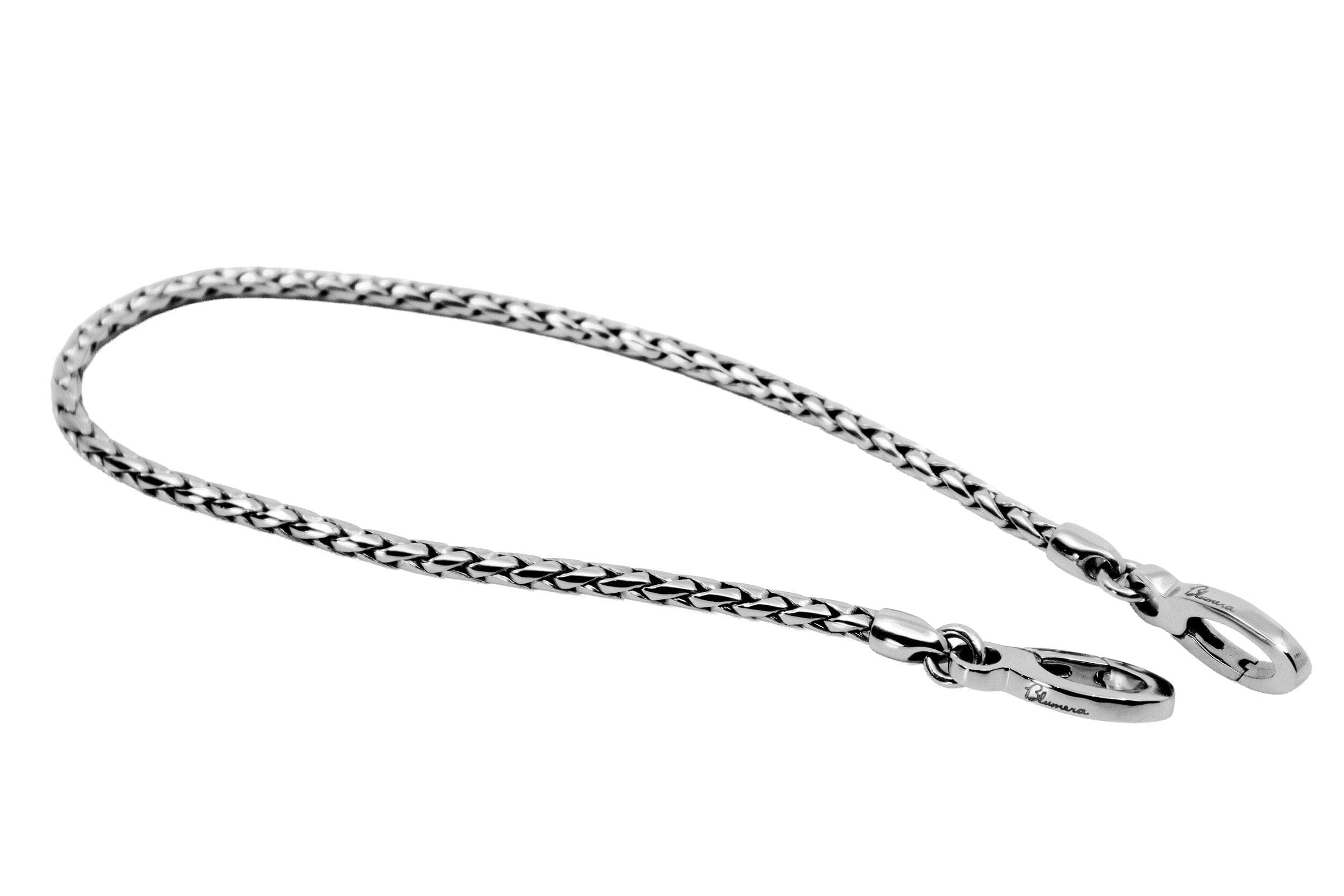 Hand-Crafted Chain Strap Blumera Rhodium Plated