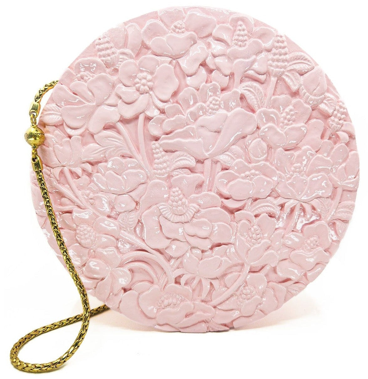 Poppies Large Flat Circle in Lacquered Blush Blumera