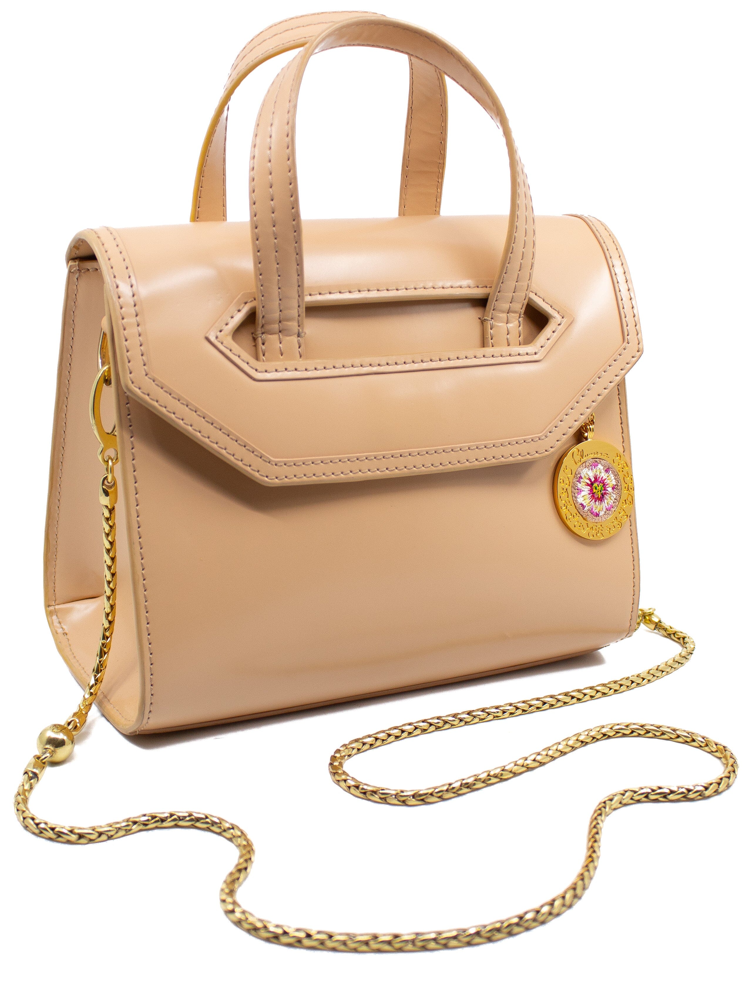Poppies Large Satchel Beige Blumera