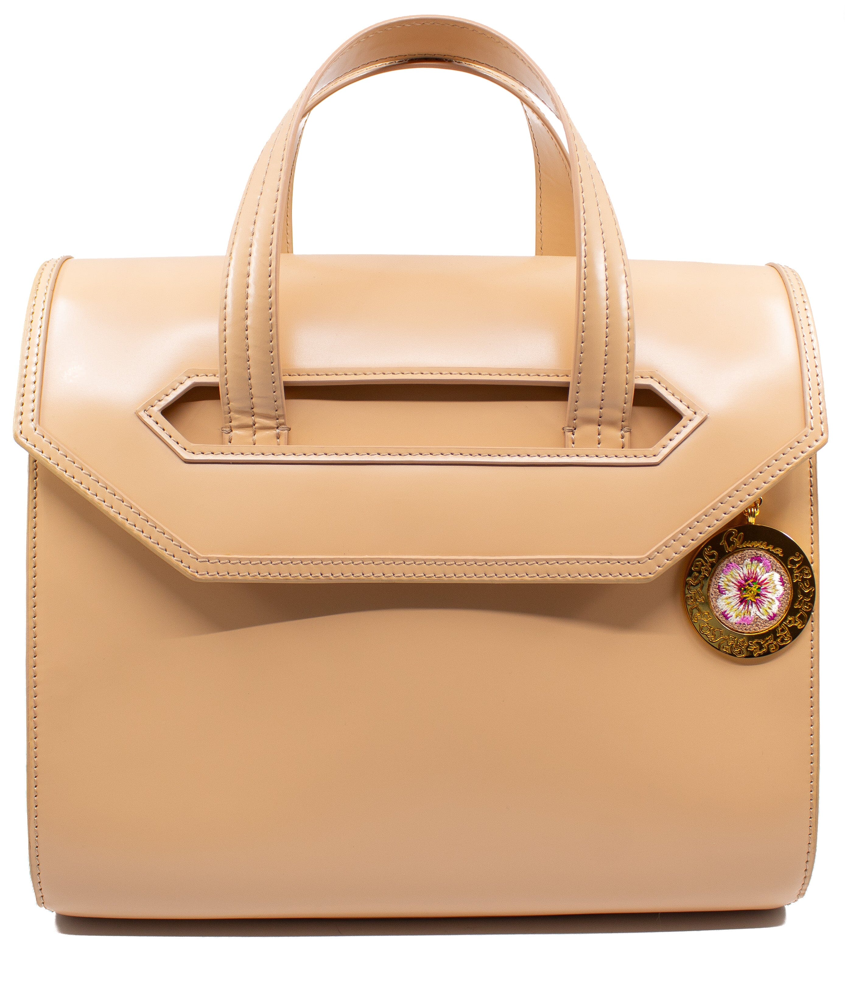 Poppies Large Satchel Beige Blumera