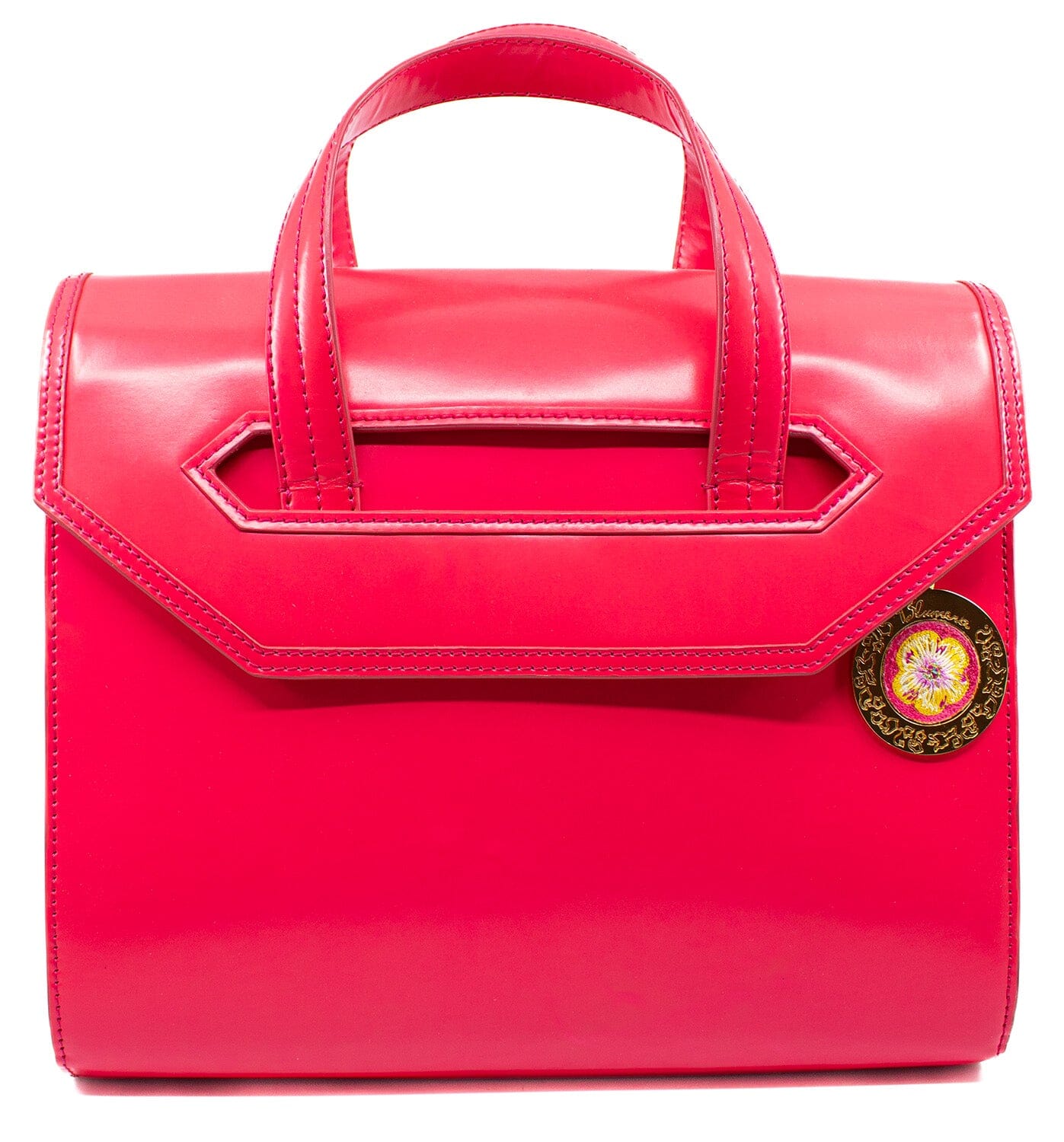Poppies Large Satchel Pink Blumera