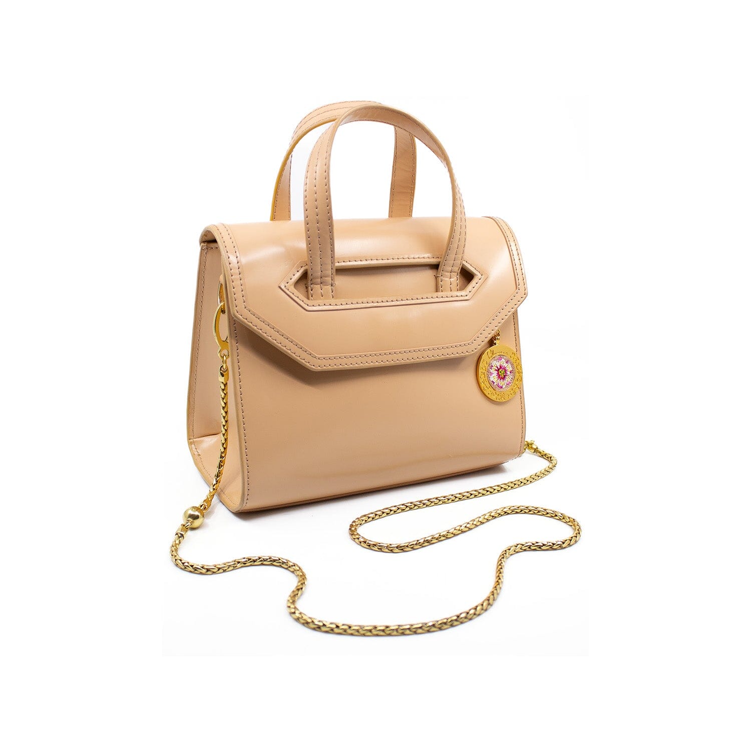 Poppies Mini Satchel Beige Blumera