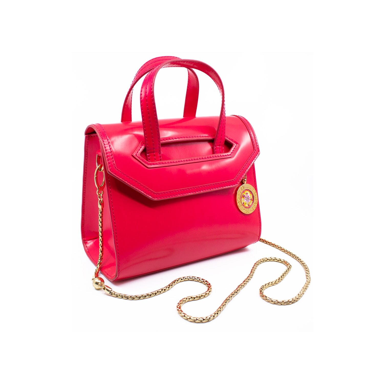Poppies Mini Satchel Pink Blumera