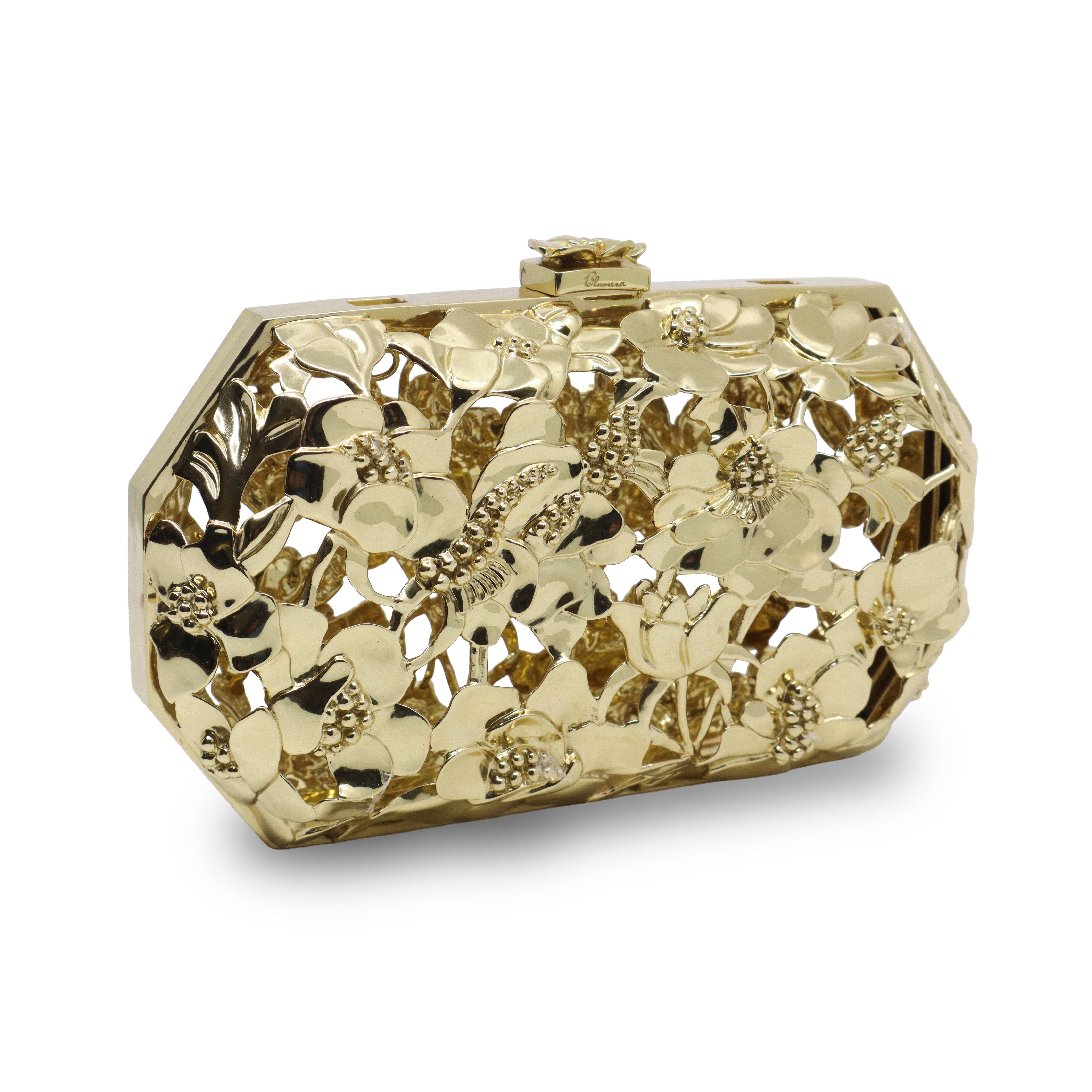 Poppies! Octagon Clutch | Sculptural Metal Luxury by Blumera Bag Blumera