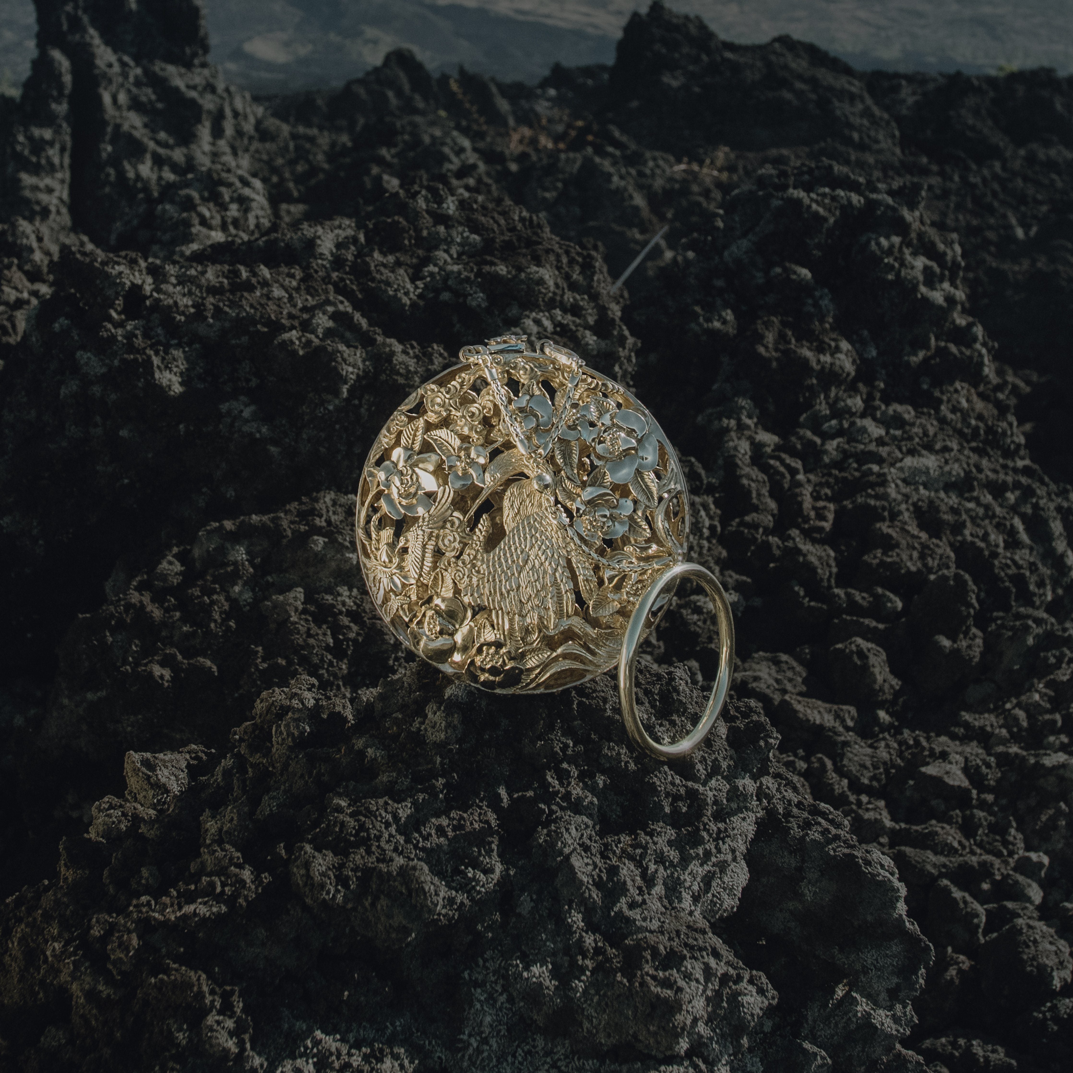 Anhinga Large Flat Circle Bag - Blumera