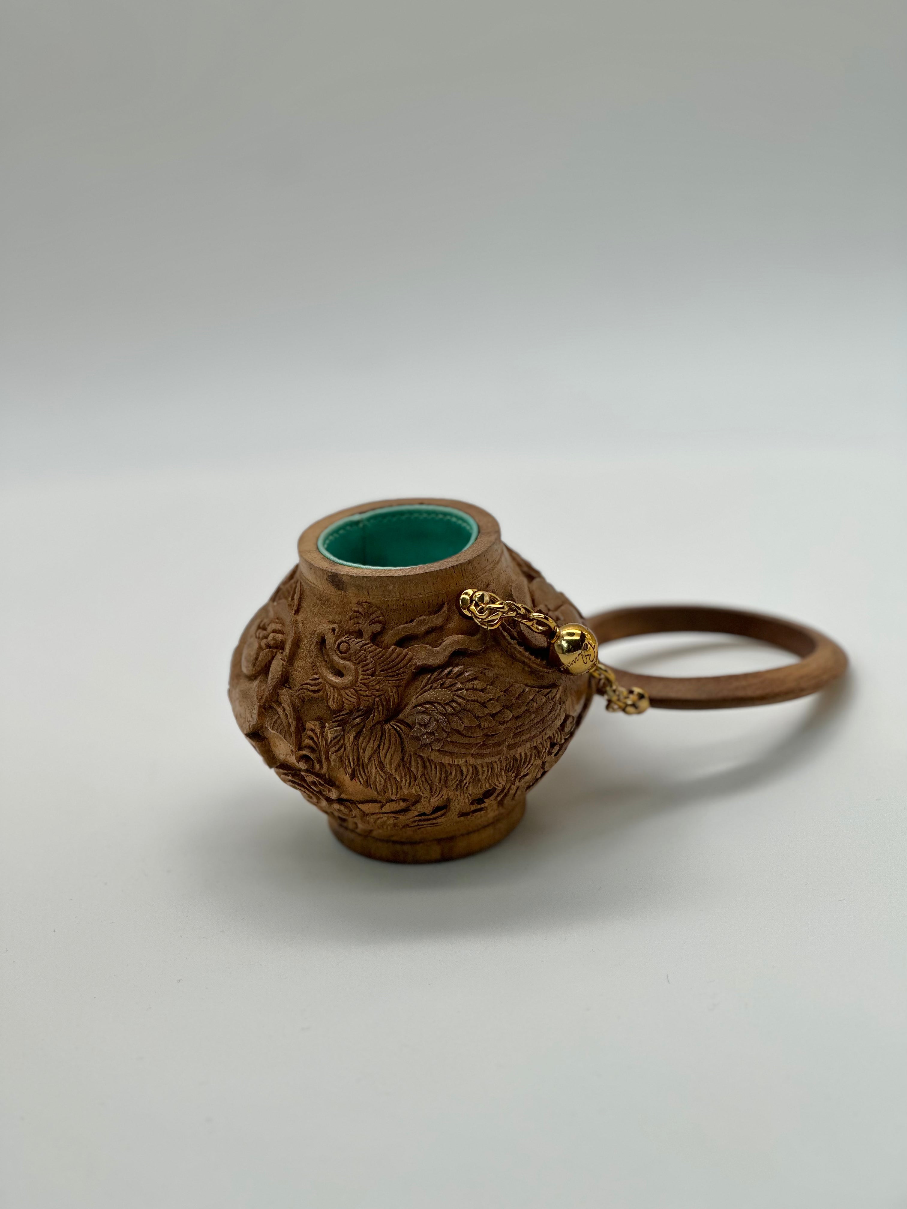 Conference of the Birds Wood Carved Vases Wood Blumera