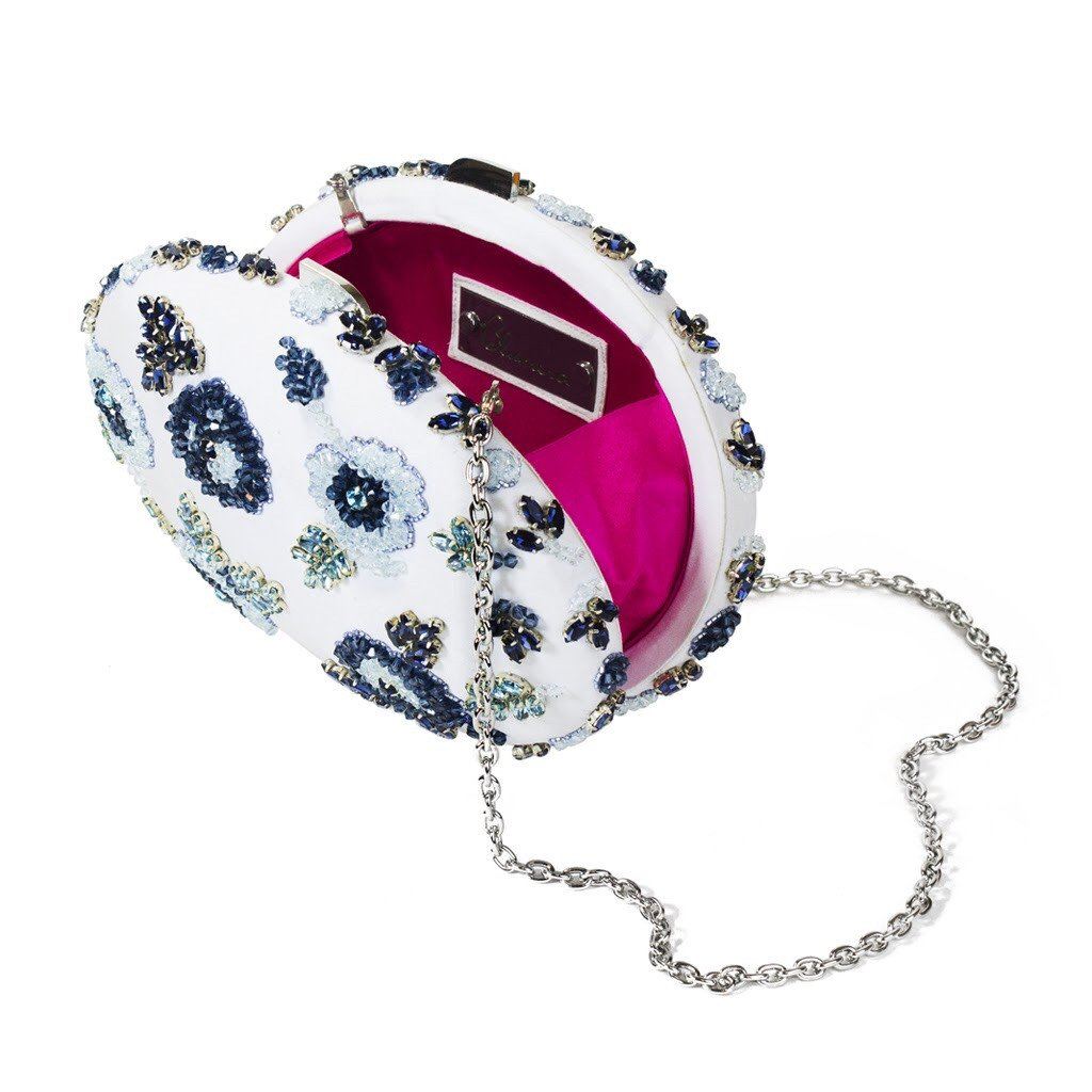 Elizabeth "Something Blue" Jewel Clutch - Blumera