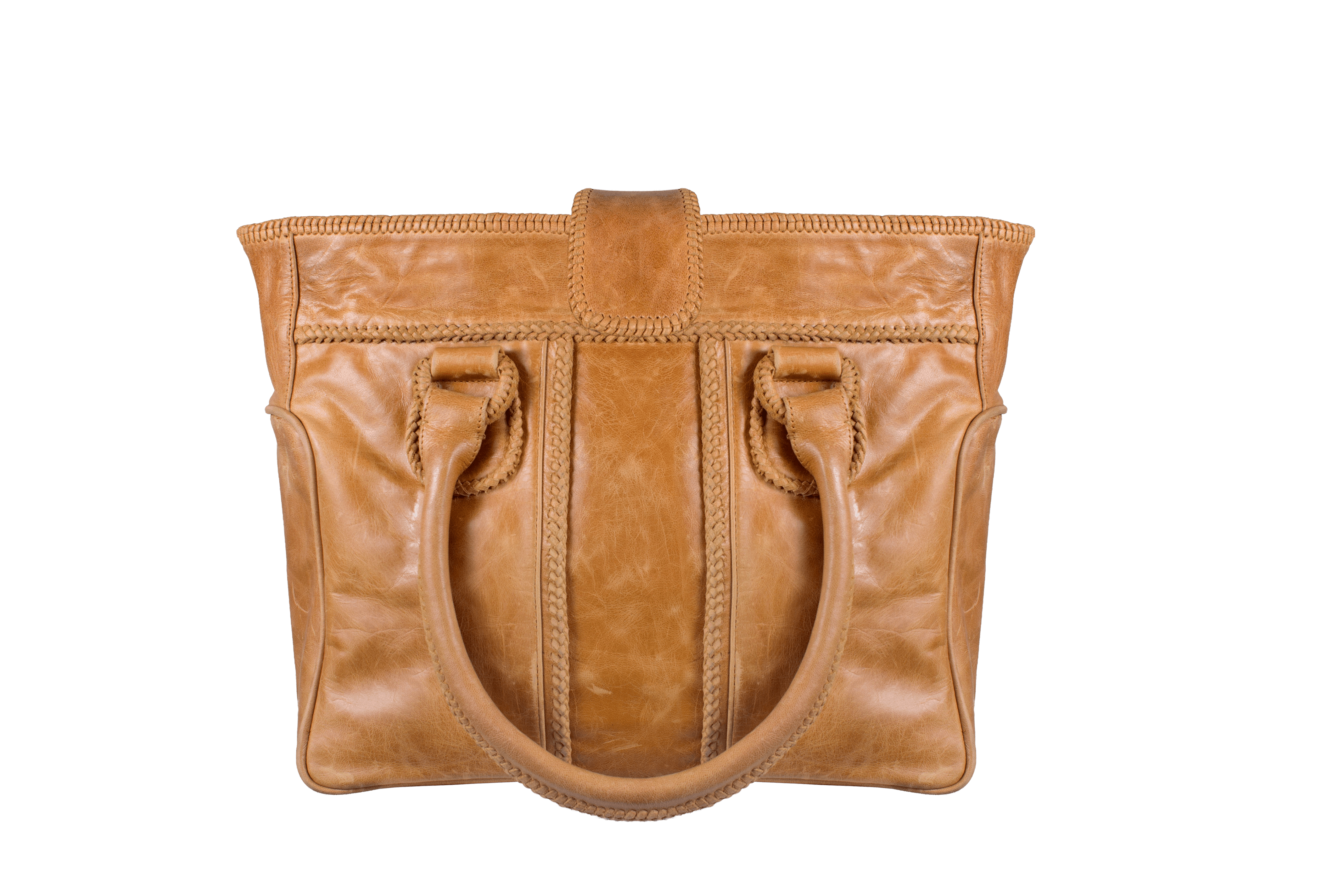 Manija Hand-Braided Laptop Tote - Blumera