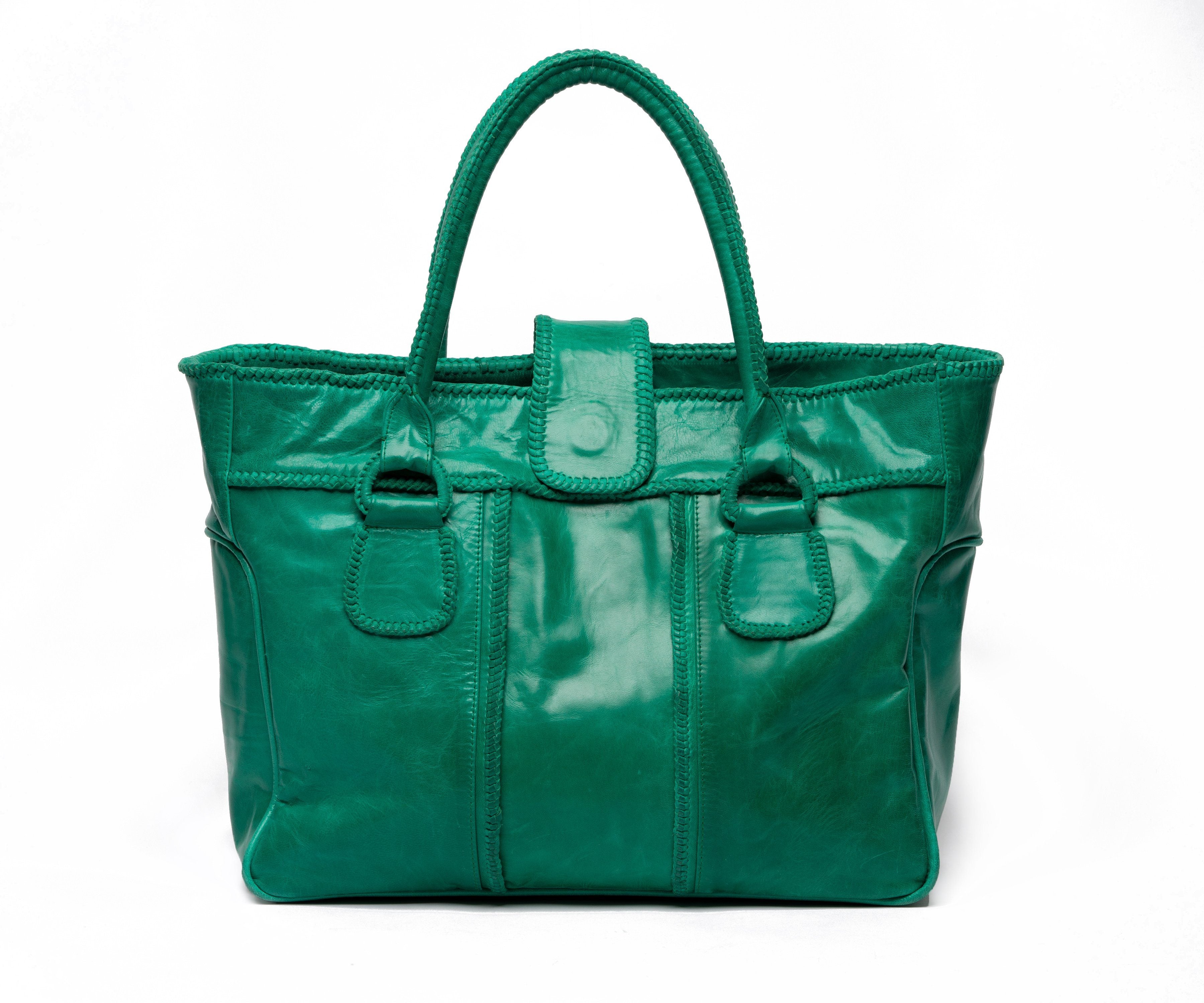 Manija Hand-Braided Laptop Tote - Blumera
