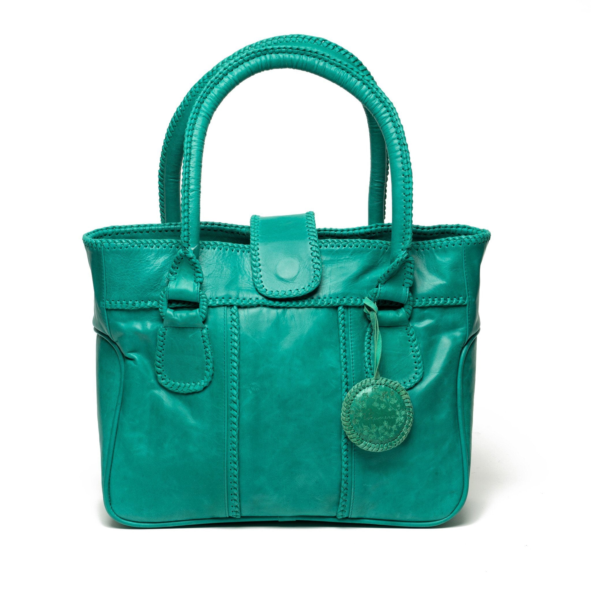 Manija Hand-Braided Laptop Tote - Blumera