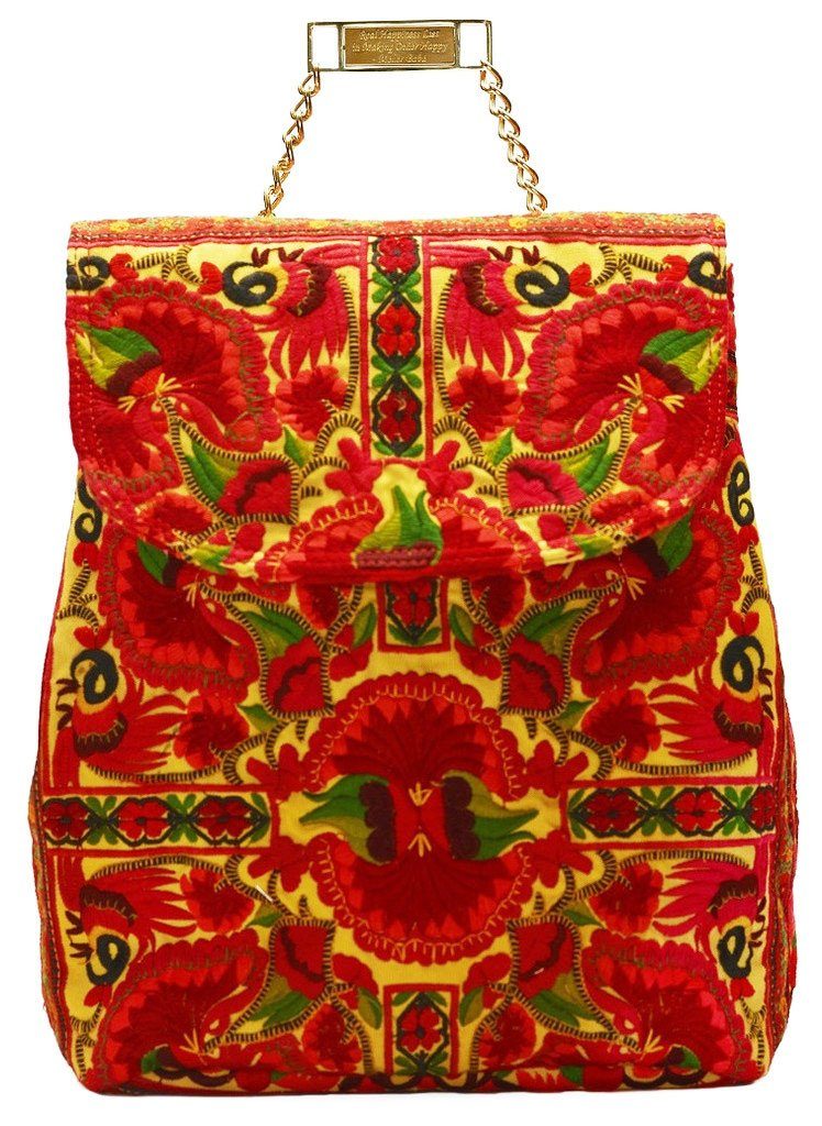 Nadine Red Backpack - Blumera