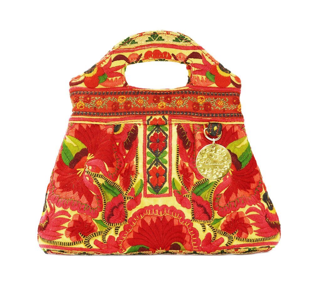 Nadine Red Carryall Mini Tote - Blumera