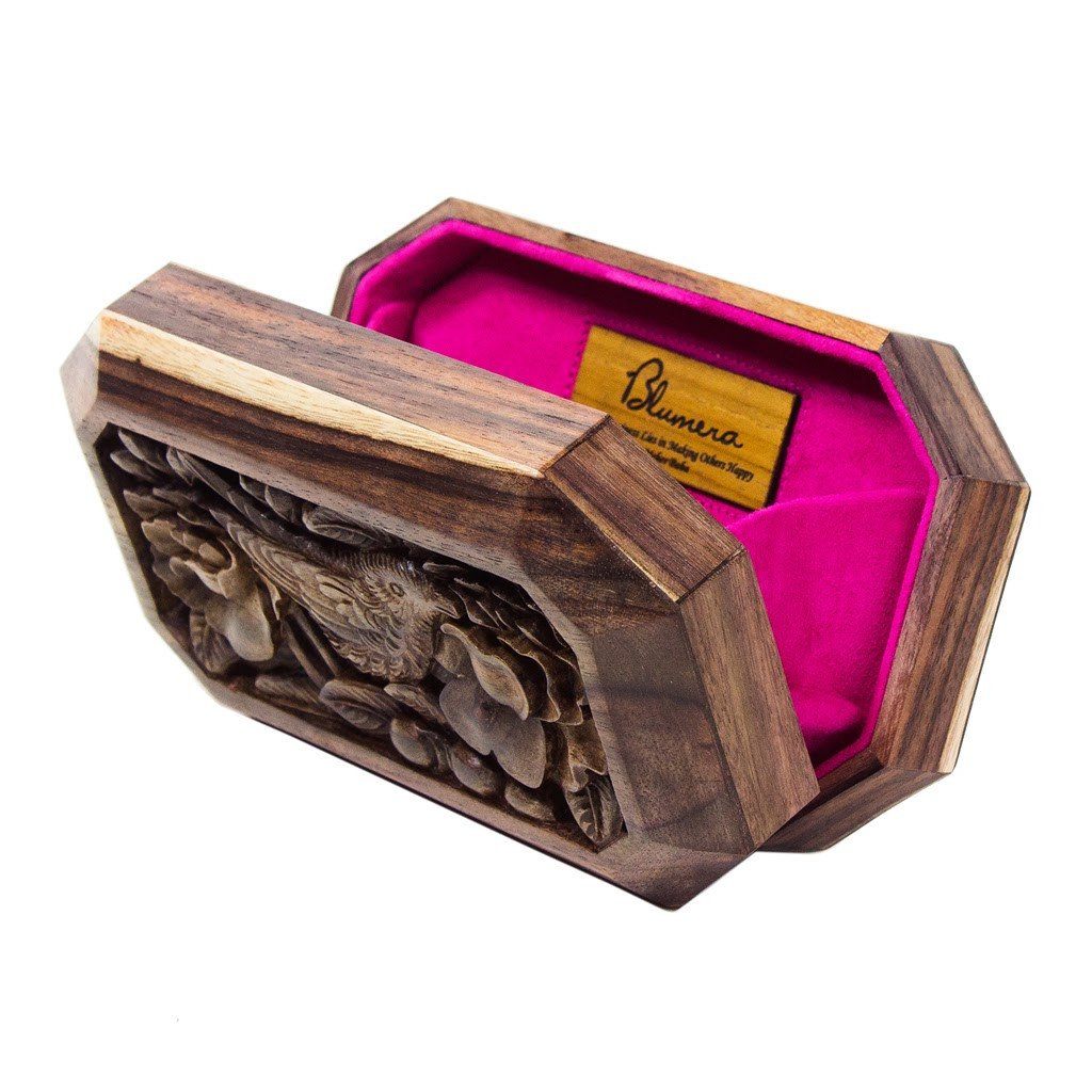 Sonokeling Wood Carved Clutch - Limited Edition - Blumera