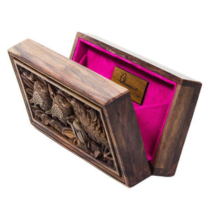 Sonokeling Wood Carved Clutch - Limited Edition - Blumera