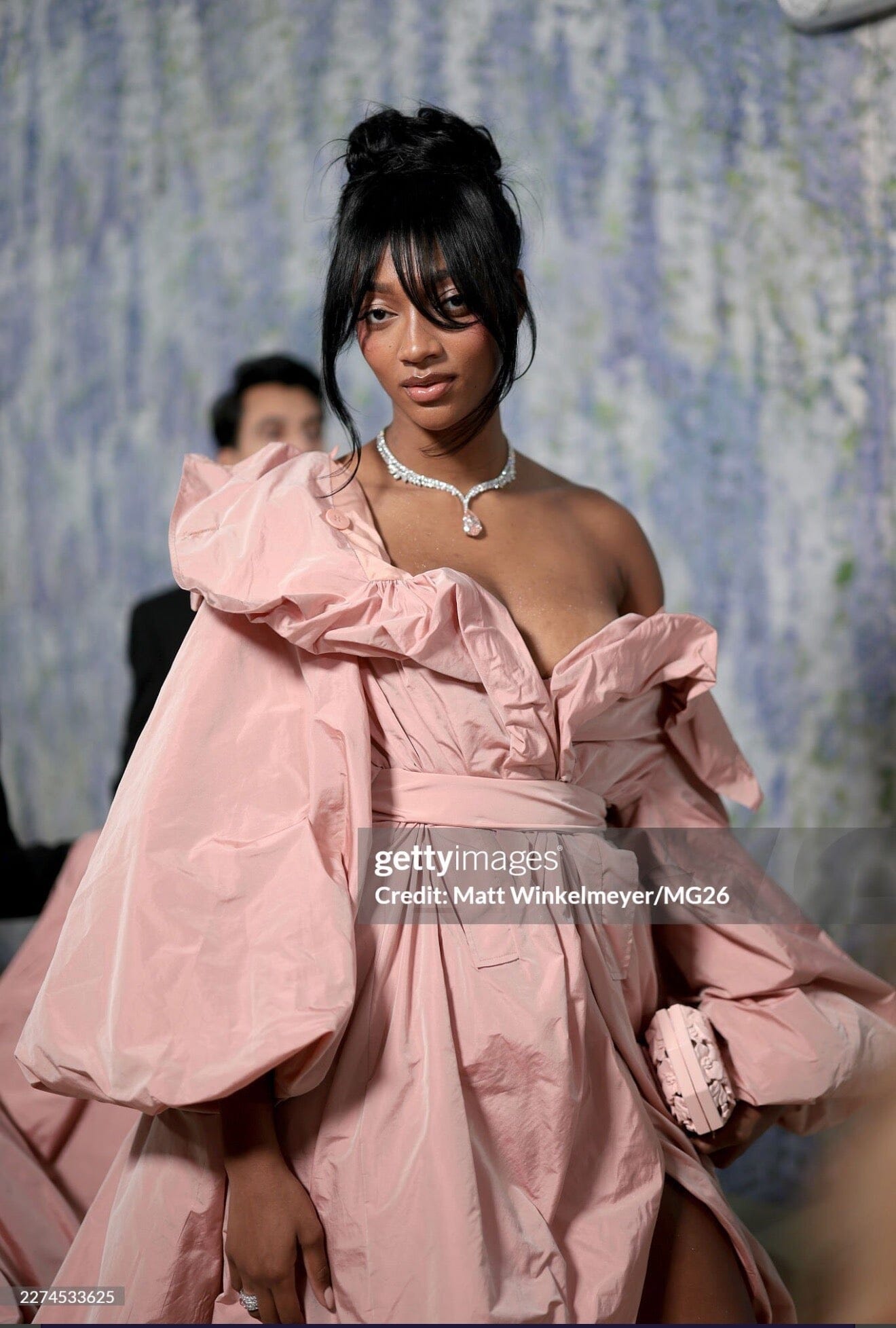 MET GALA 2026: Angel Reese carries Blumera Blush Pink Poppies Wood Carved Tote