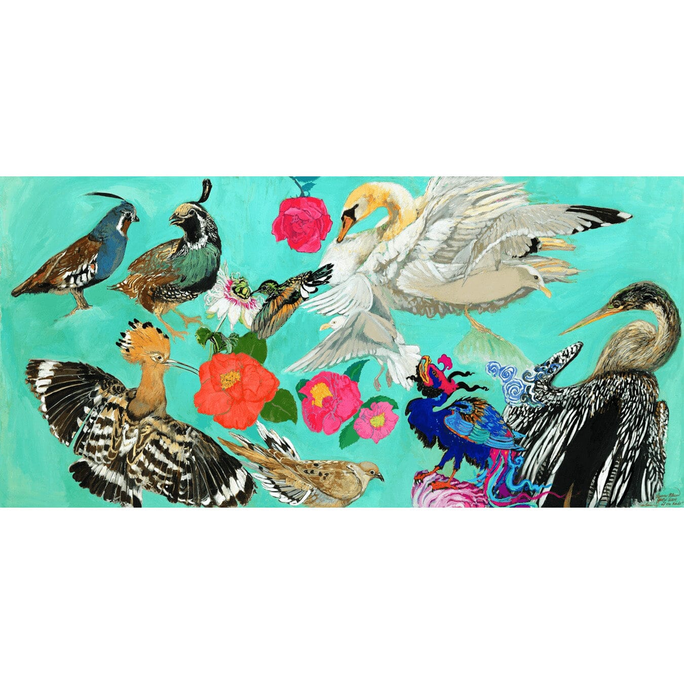 Conference of the Birds Giclee by Laurie Blum Giclee Blumera 