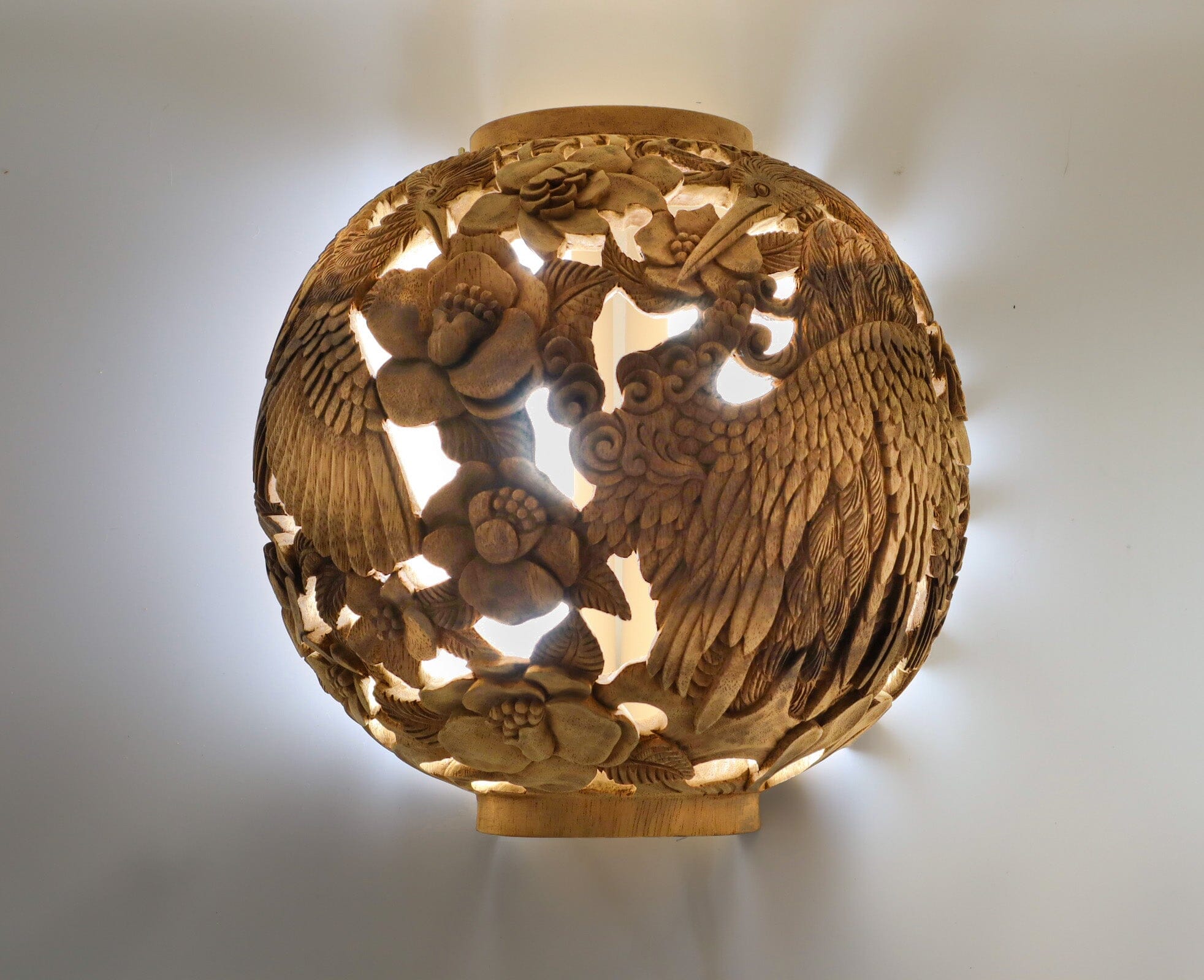 Conference of the Birds Hand-Carved Sconce Blumera 