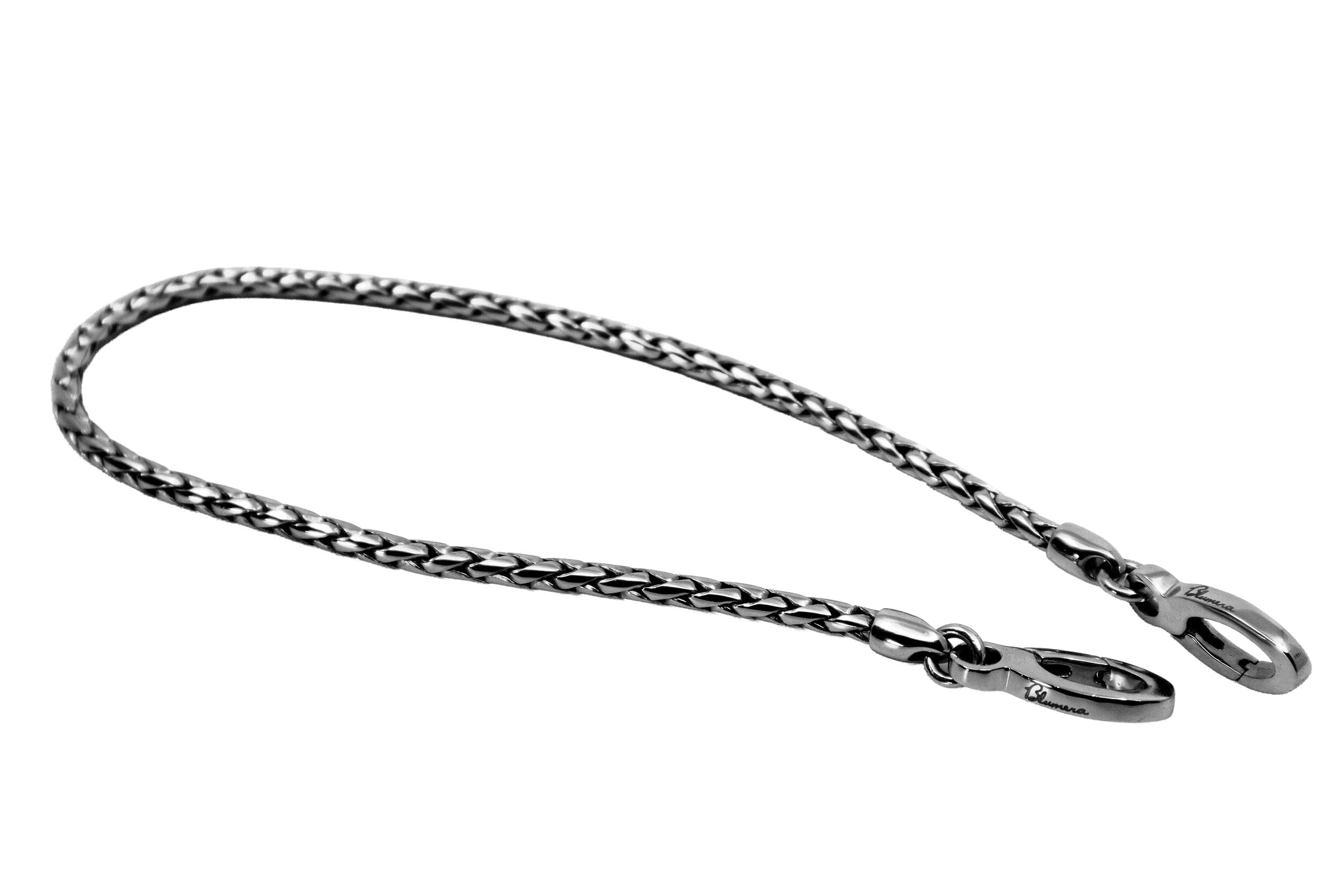 Hand-Crafted Chain Strap Blumera Black Rhodium Plated 