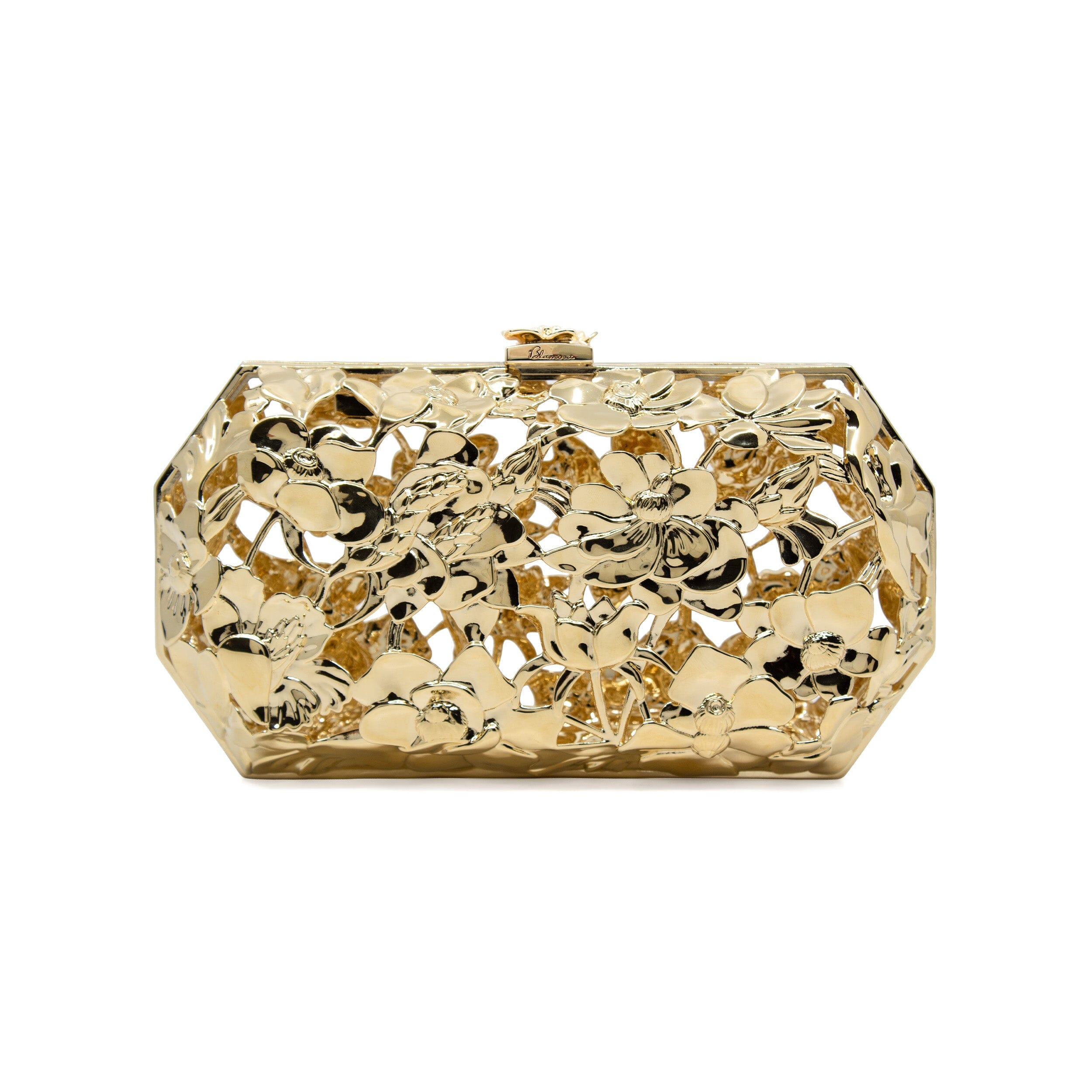 Poppies! Octagon Clutch | Sculptural Metal Luxury by Blumera Bag Blumera 