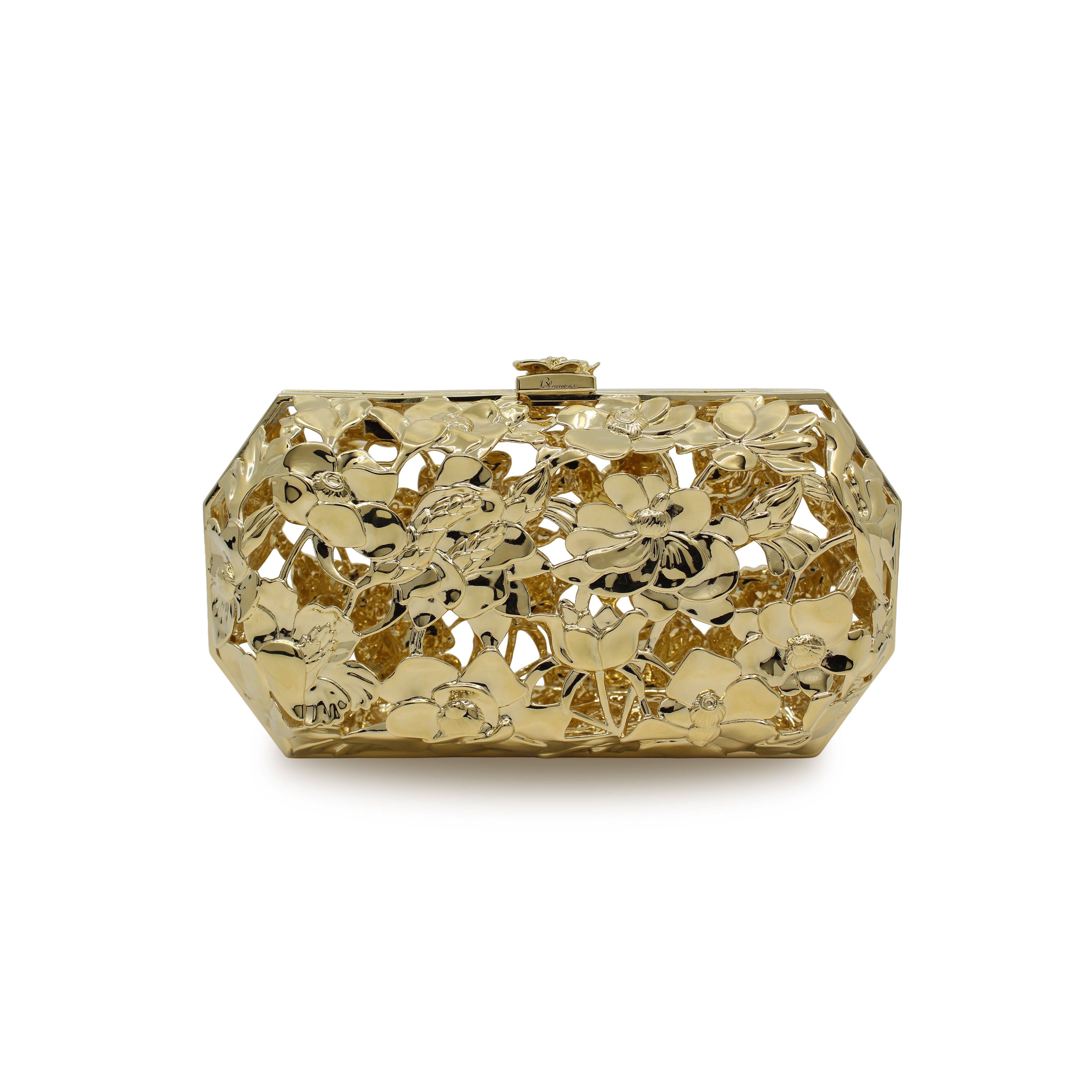 Poppies! Octagon Clutch | Sculptural Metal Luxury by Blumera Bag Blumera 