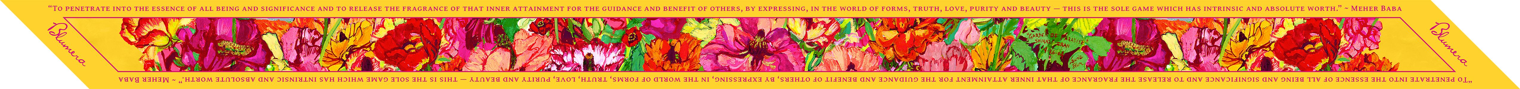 Poppies Silk Scarf Twilly Blumera 