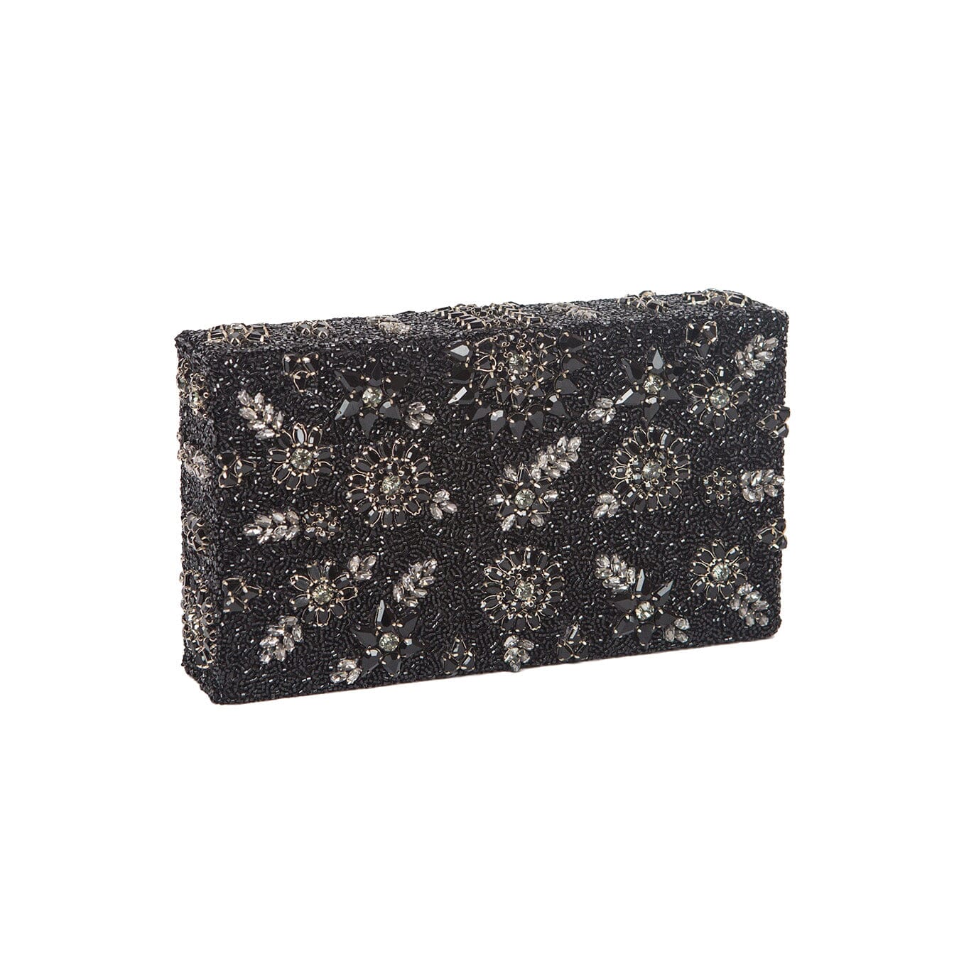 Shooting Star Crystal Encrusted Clutch - Black Blumera 