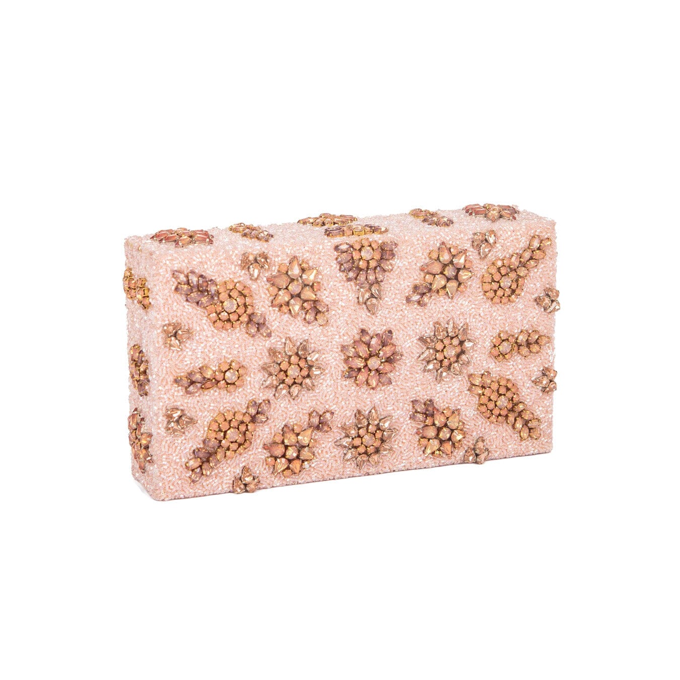 Shooting Star Crystal Encrusted Clutch - Blush Blumera 