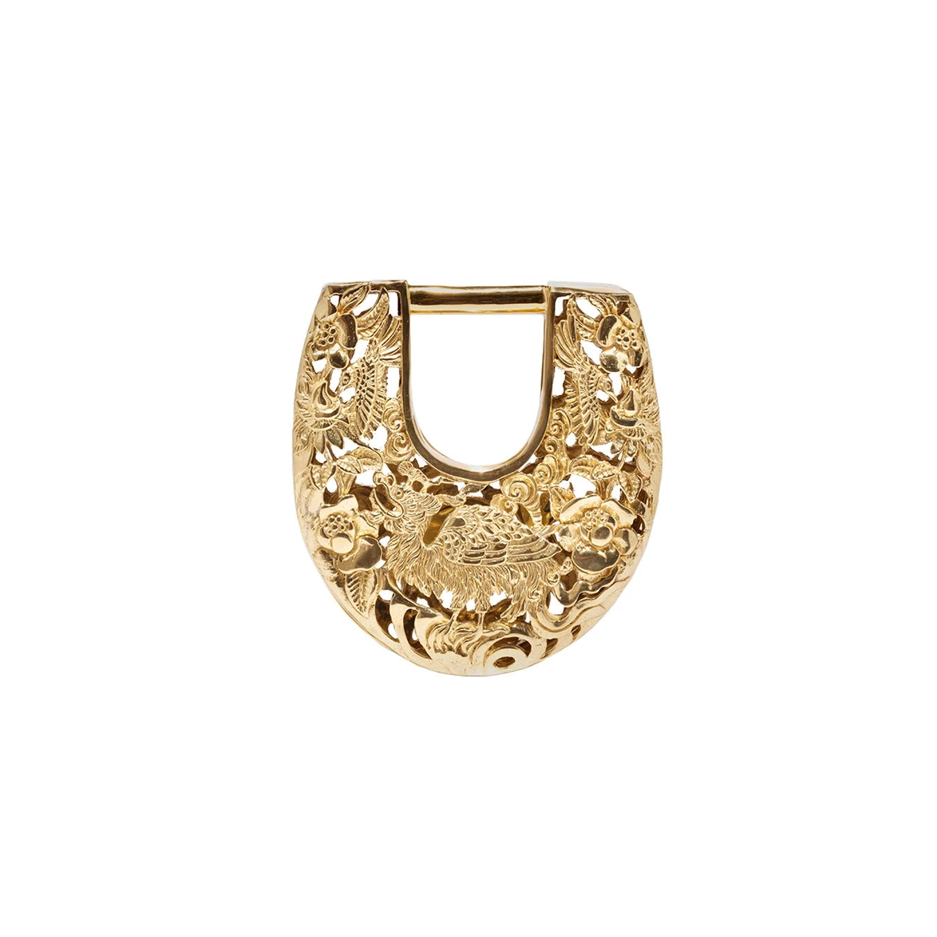 Simurgh & Hummingbirds Ushape Mini Clutch Blumera 