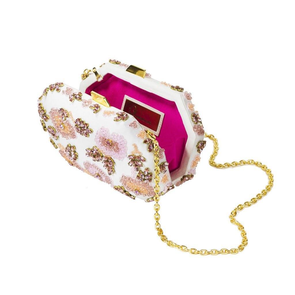 Elizabeth "Amber" Jewel Clutch - Blumera