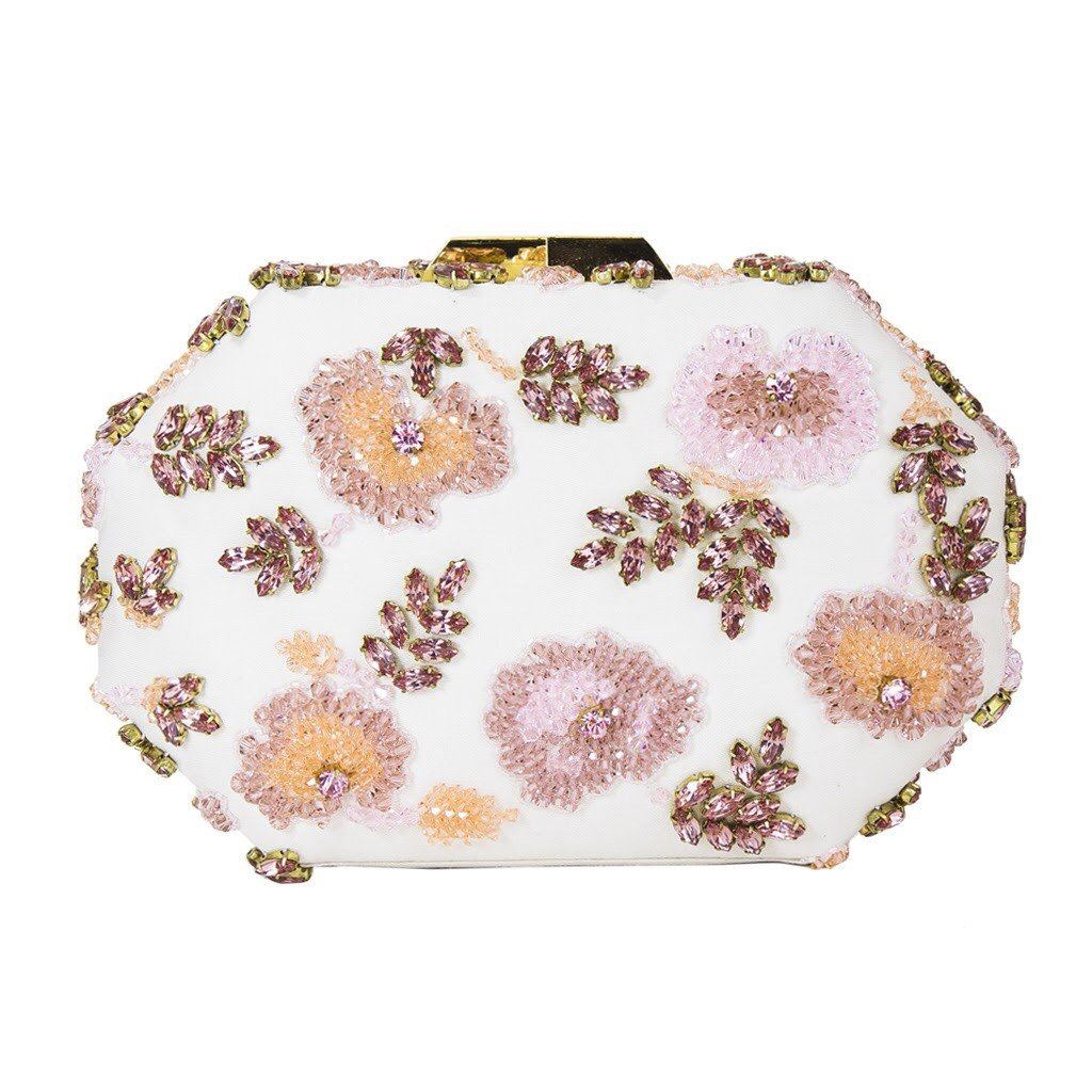 Elizabeth "Amber" Jewel Clutch - Blumera