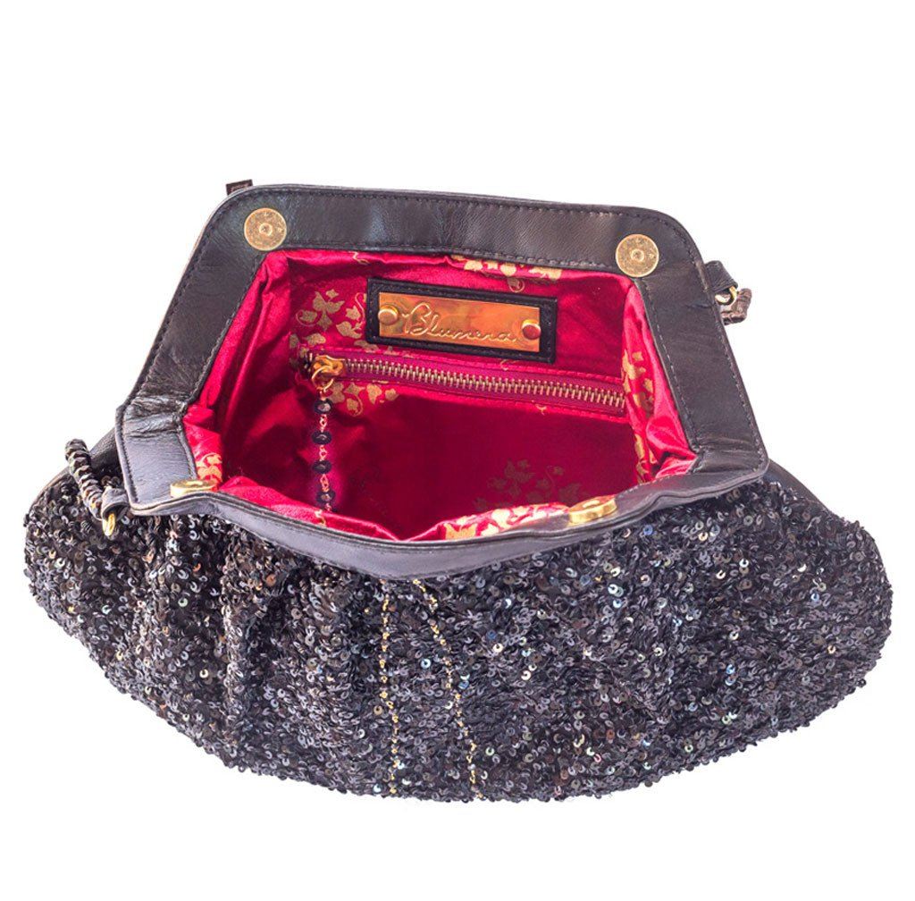 Elizabeth Patterson Small Purse in Black with Black Spinel and Black Agate - Blumera