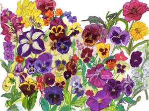 Giclee Print of "Noruz: Pansies and the First Flowers of Spring" by Laurie Blum - Blumera