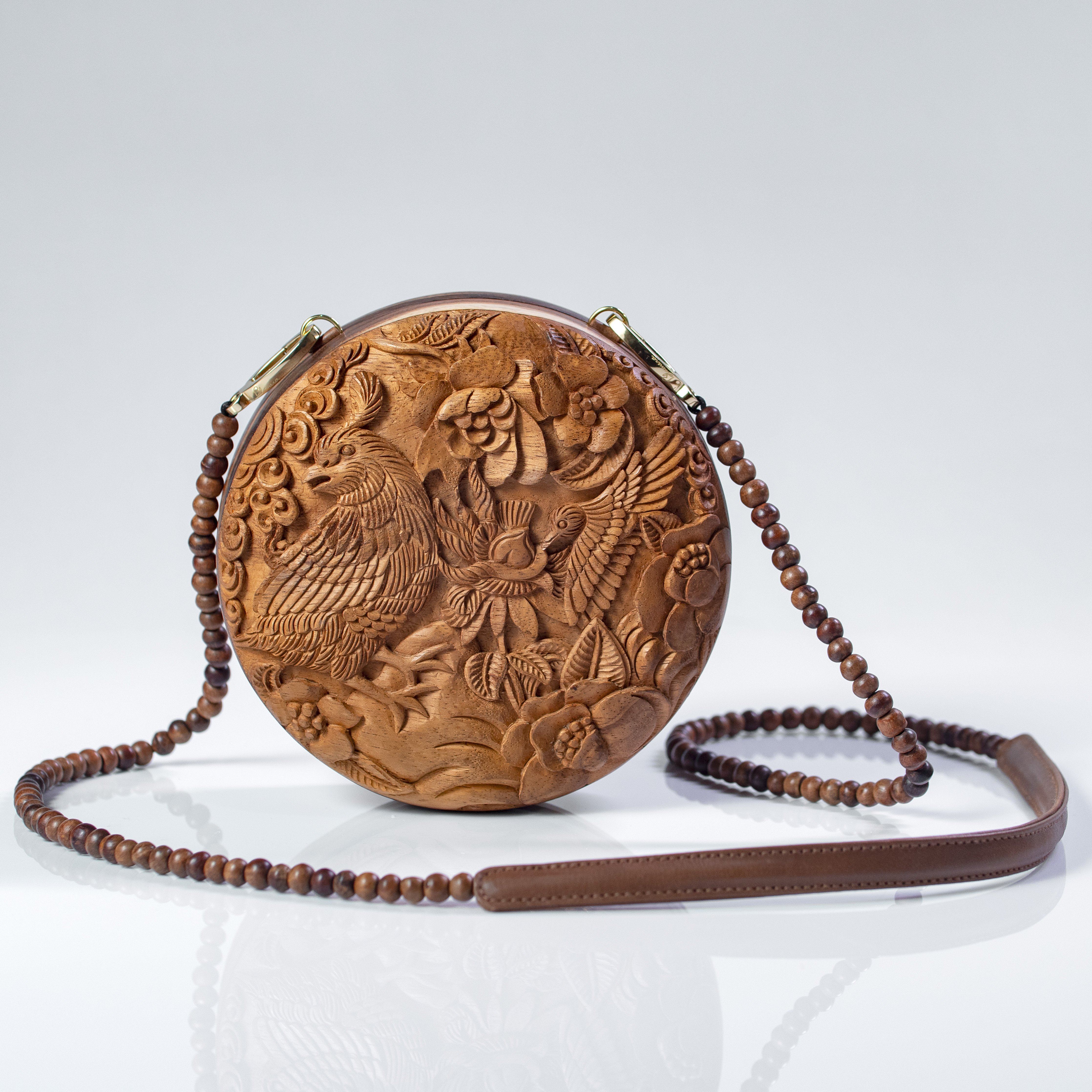 Hummingbird & Quail Medium Flat Circle Bag - Blumera