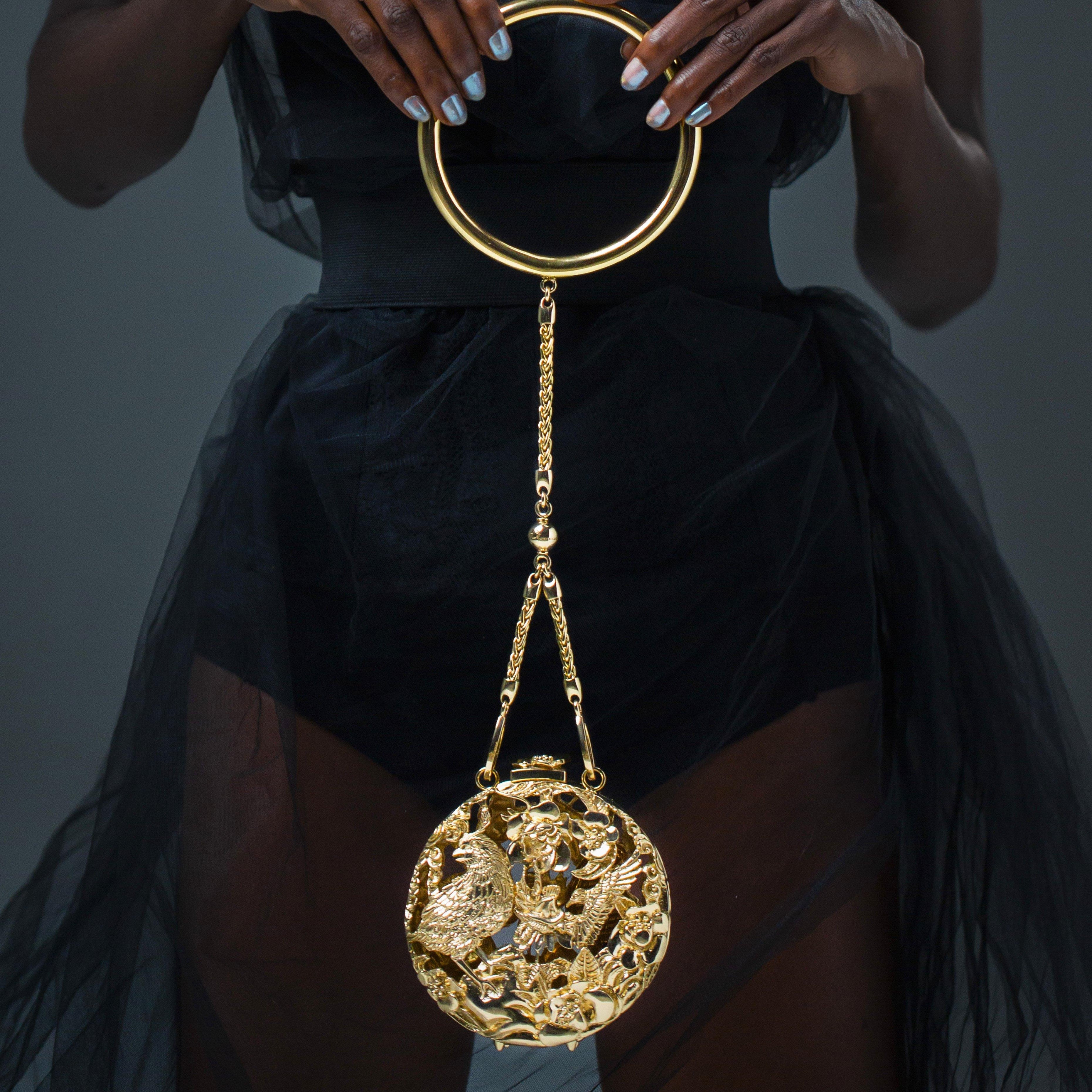 Hummingbird & Quail Small Flat Circle Bag - Blumera