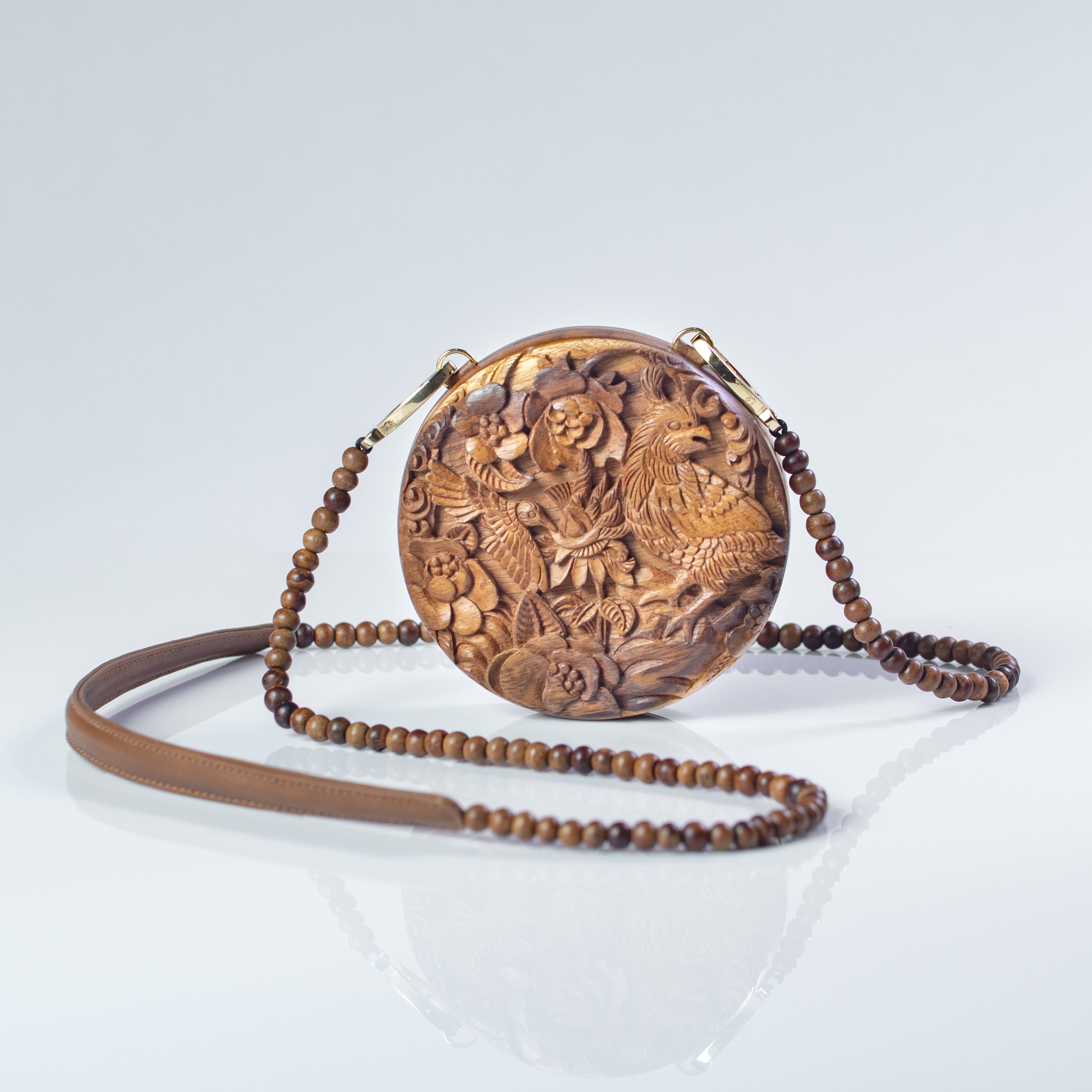 Hummingbird & Quail Small Flat Circle Bag - Blumera