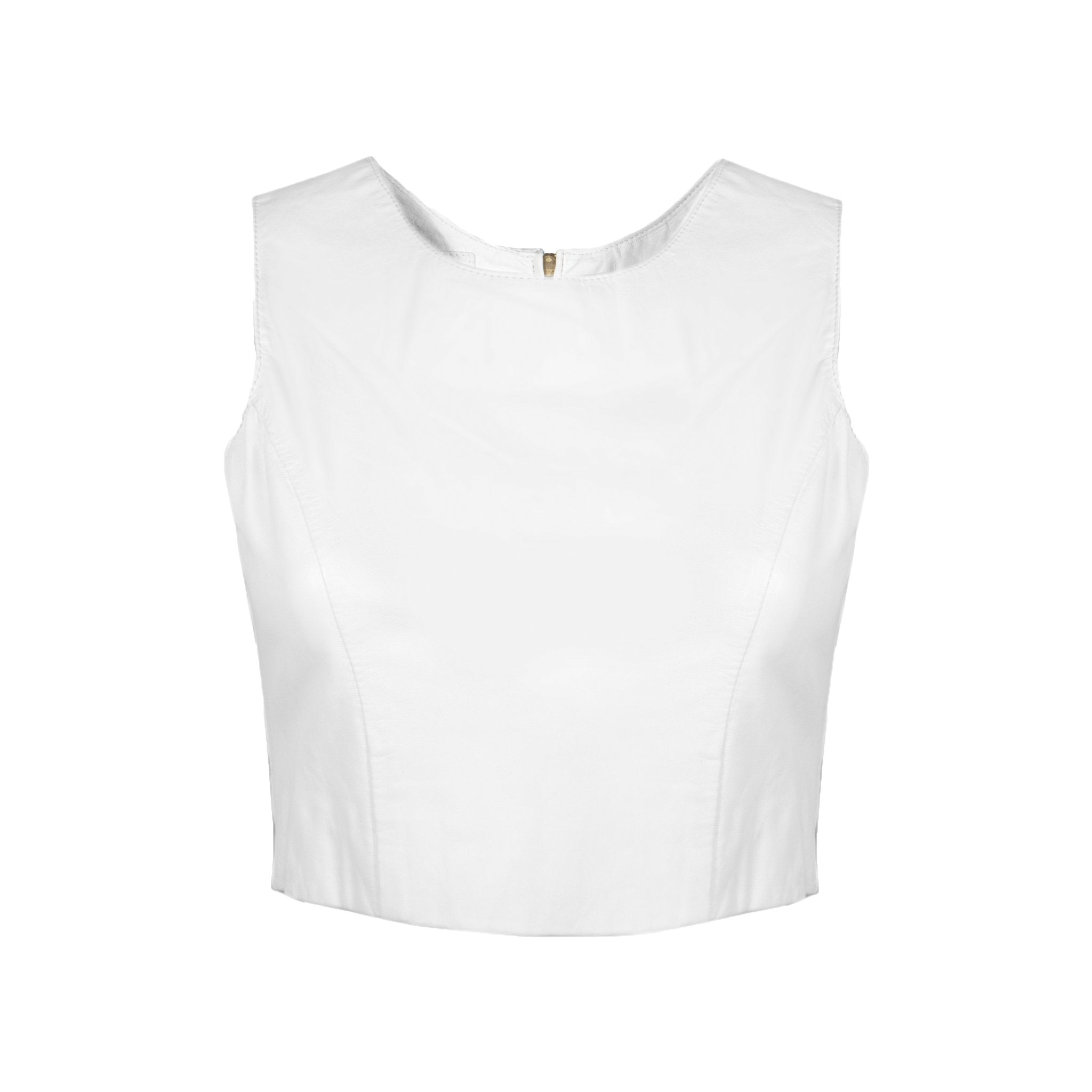 Lambskin Crop Top (available in more colors) - Blumera