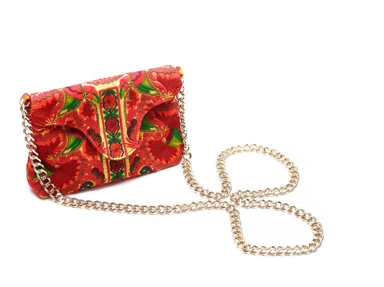 Nadine Red Crossbody Mini - Blumera