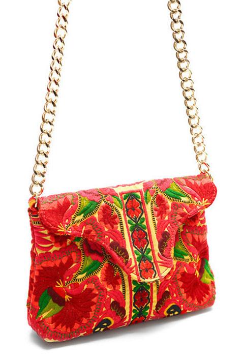 Nadine Red Crossbody Mini - Blumera