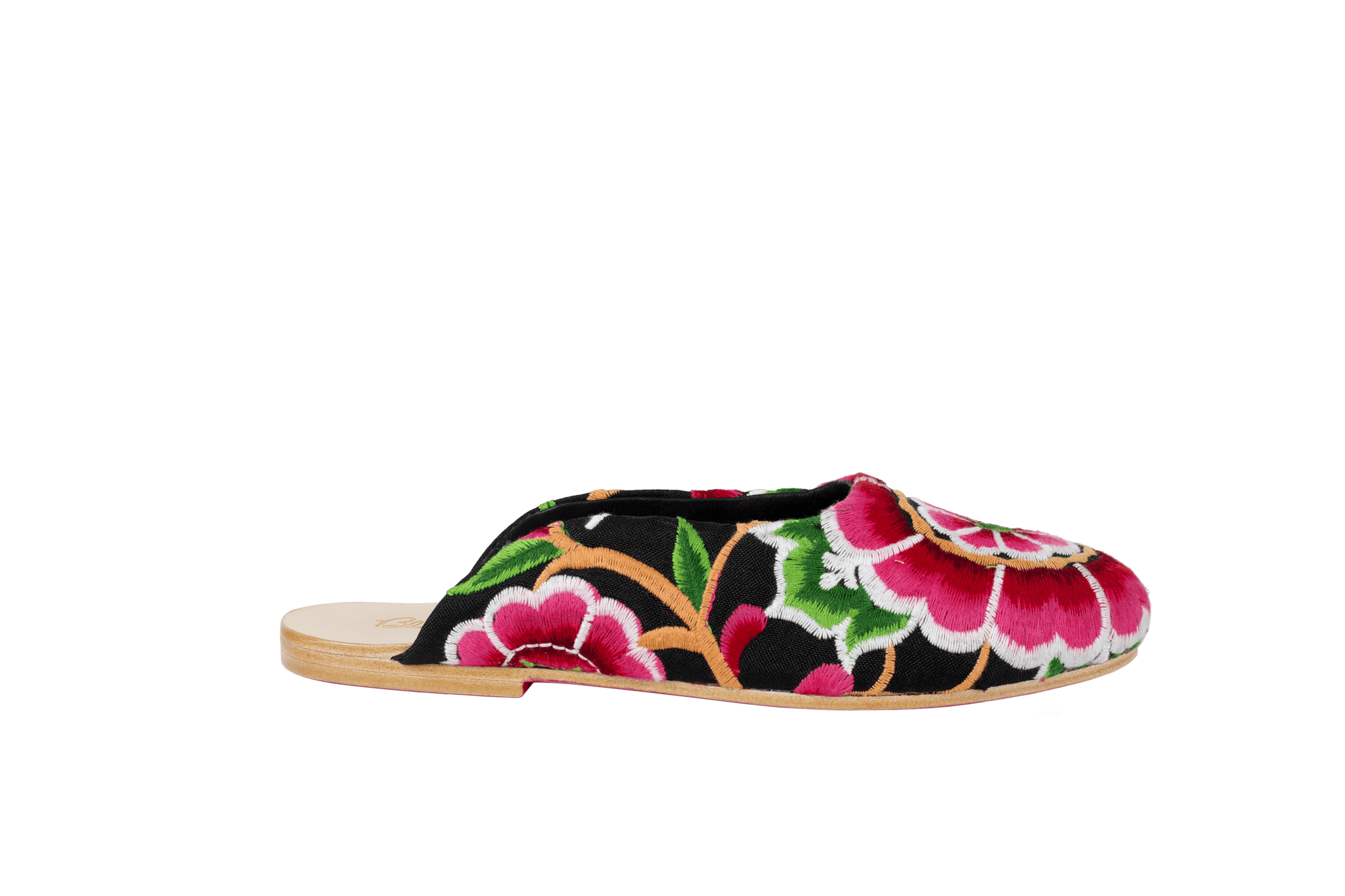 Nonny Embroidered Flats - Blumera