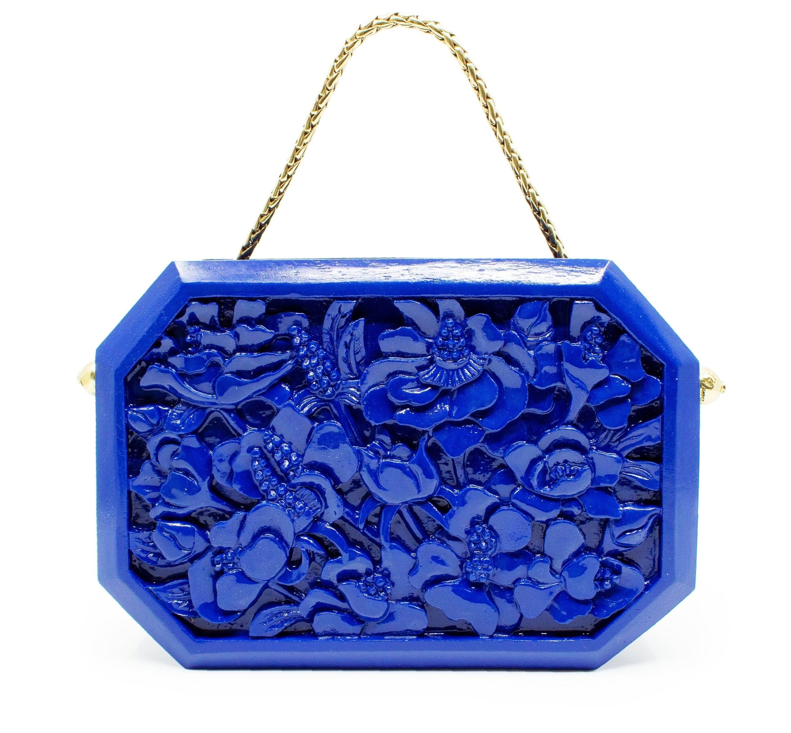 Poppies Royal Blue Octagon