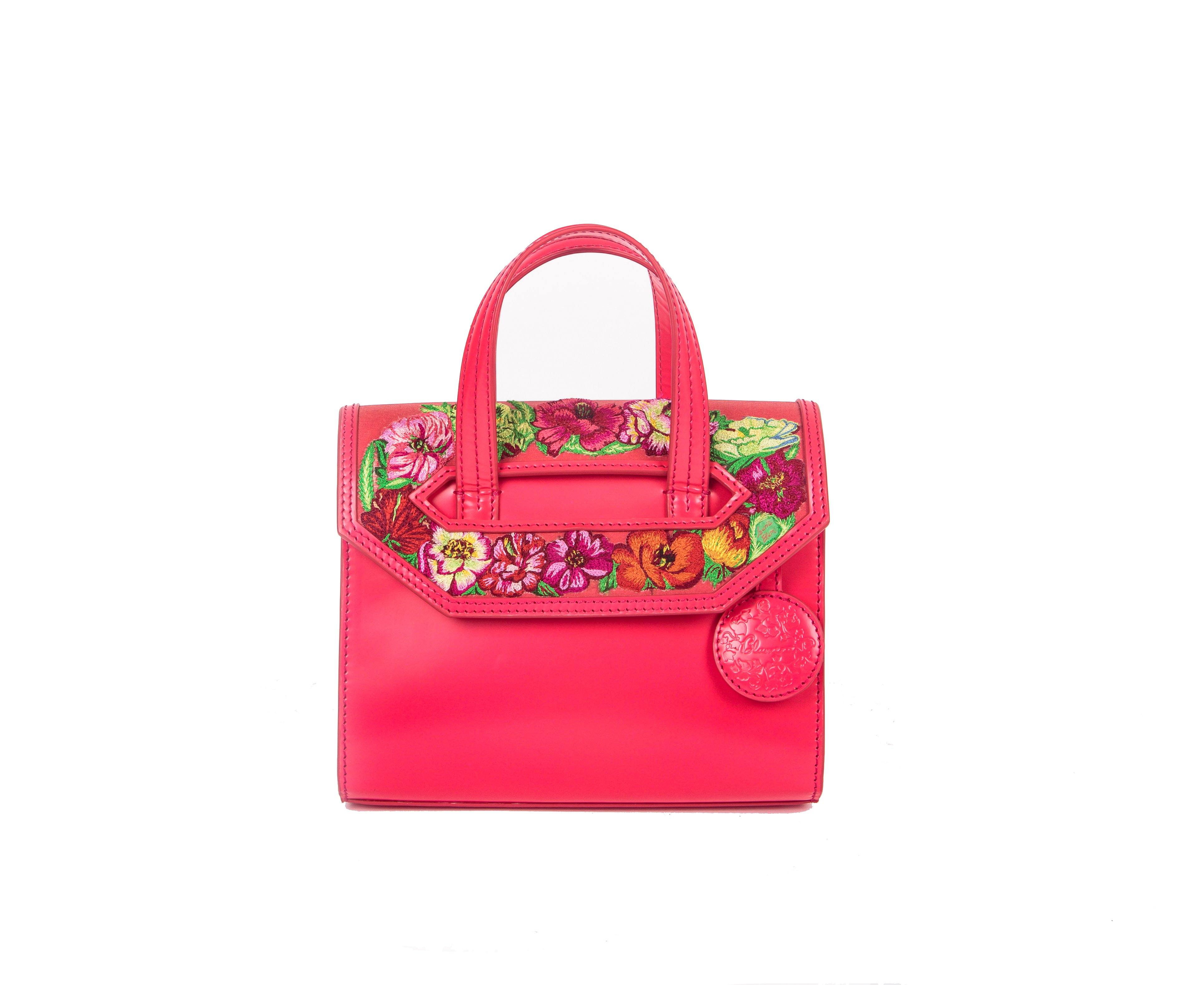 Poppies! Pink Mini Satchel - Blumera