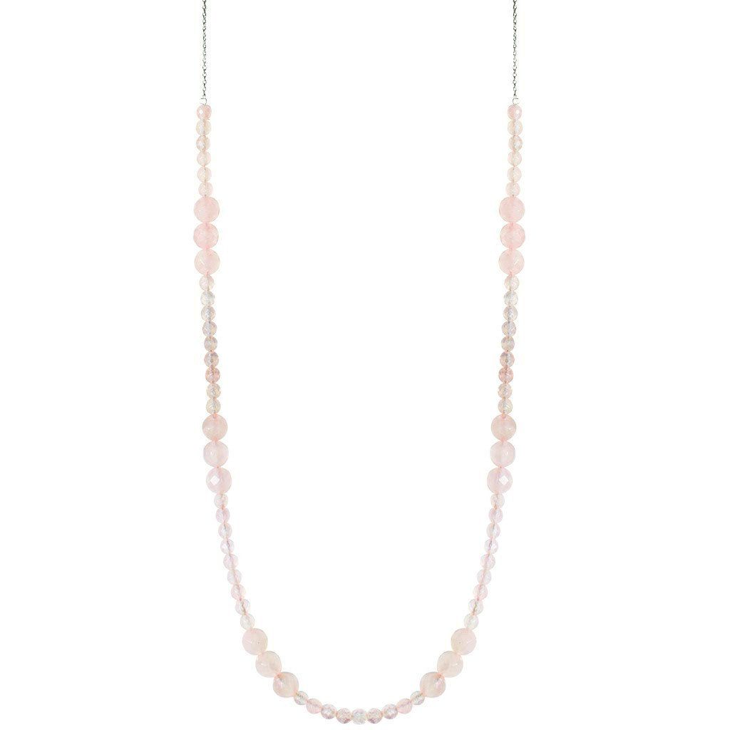 Rose Quartz Necklace - Blumera