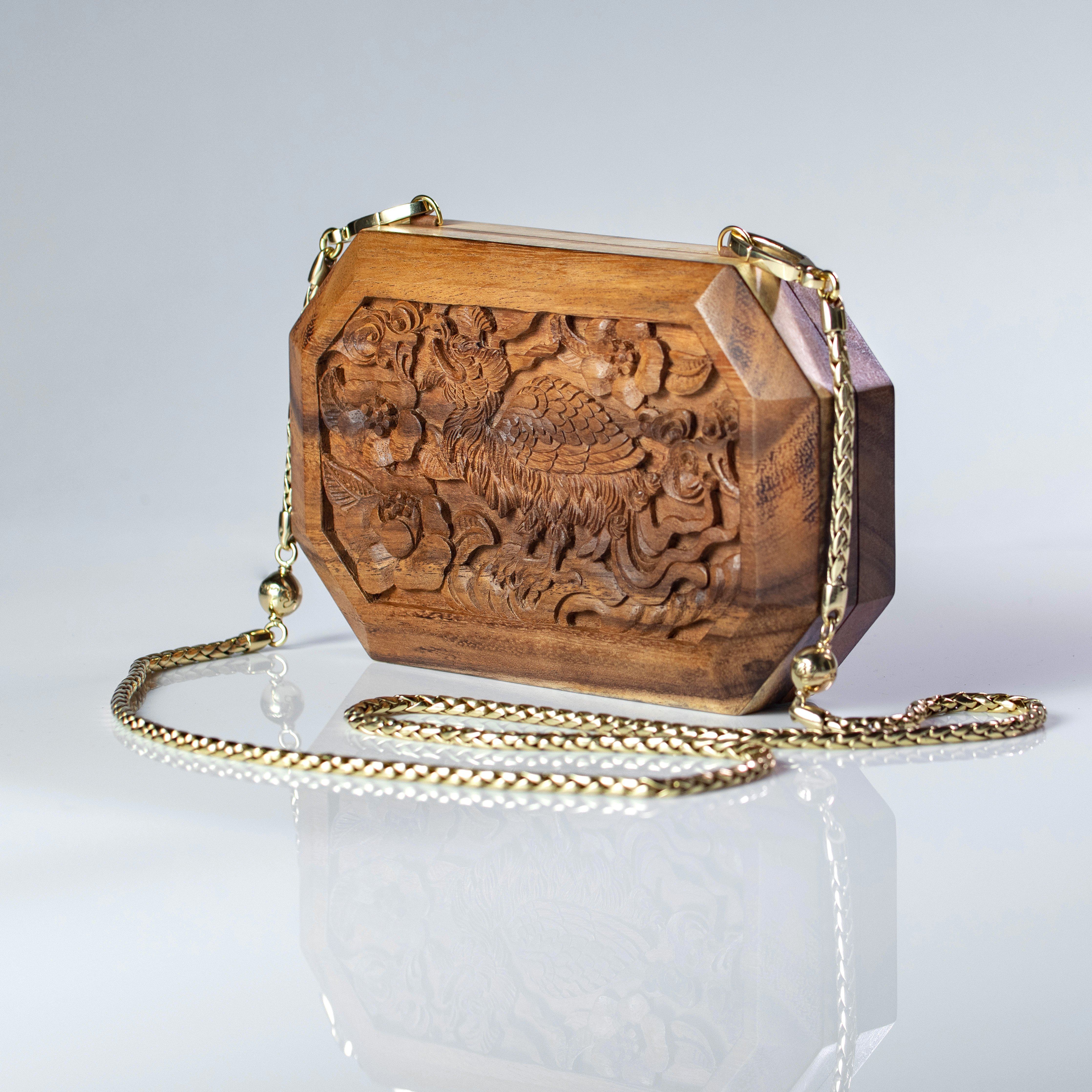 Simurgh's Garden Octagon Clutch - Blumera