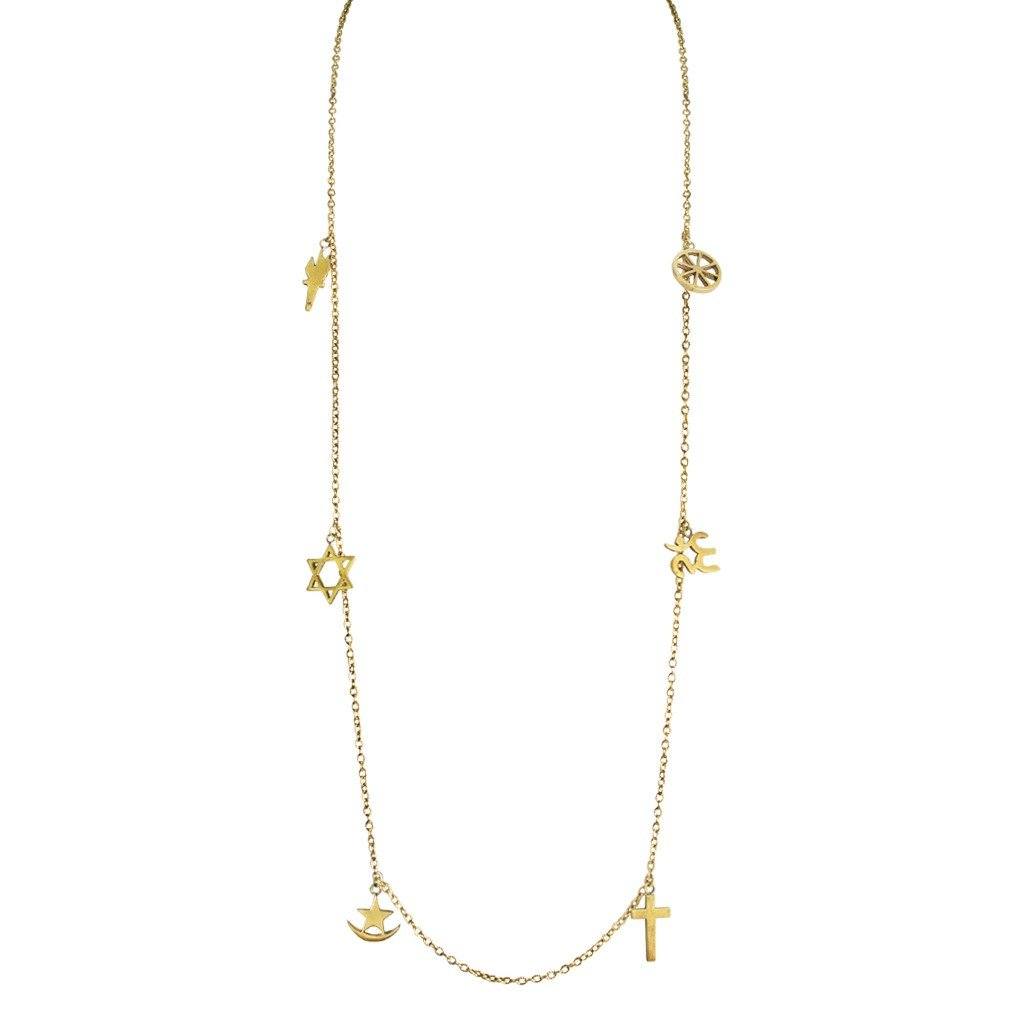 We are all One Bracelet - 18 Karat Gold Plated Brass - Blumera